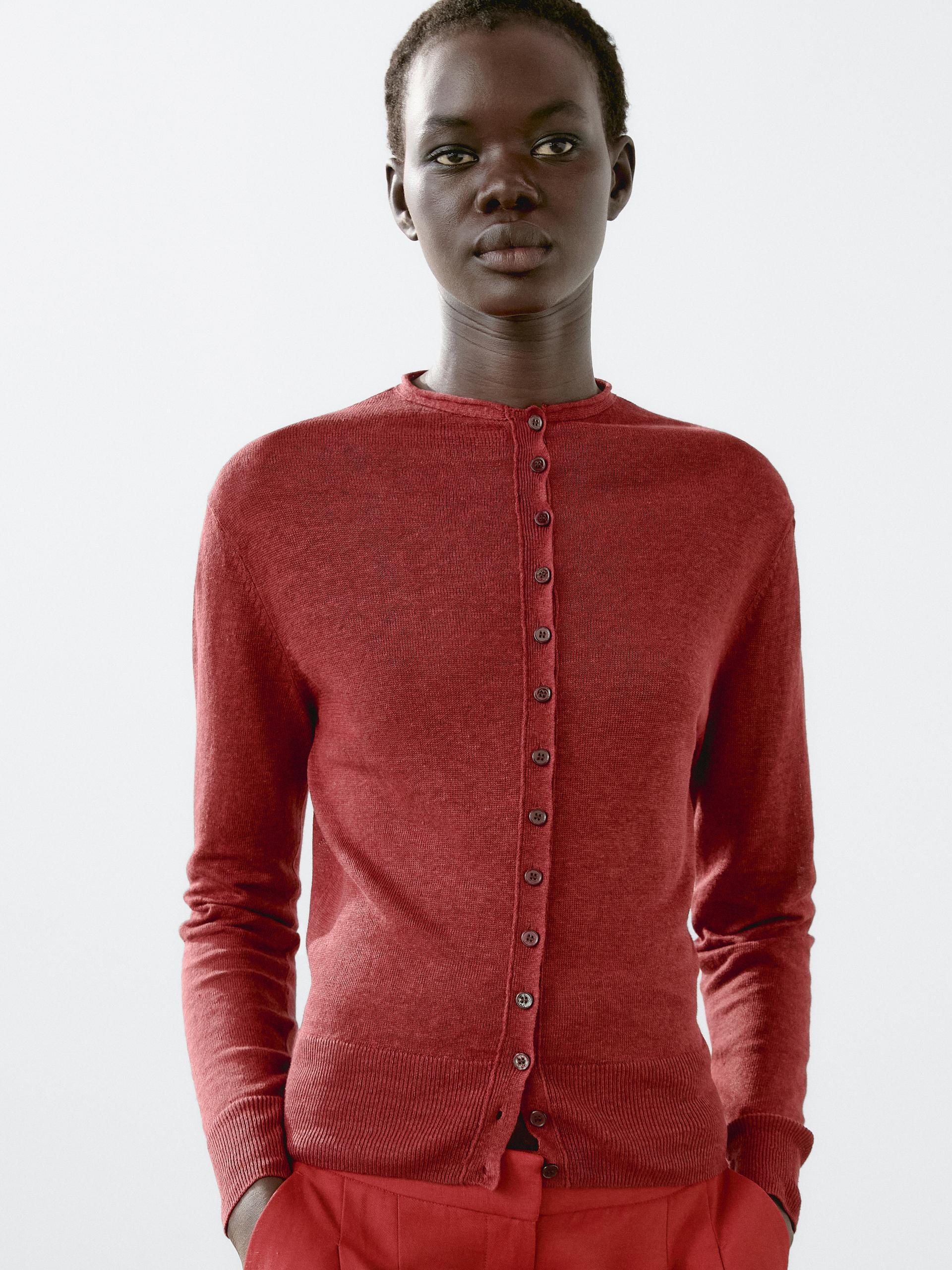 Pullover Massimo Dutti Maglieria MASSIMO DUTTI Womens 3/4 Sleeve