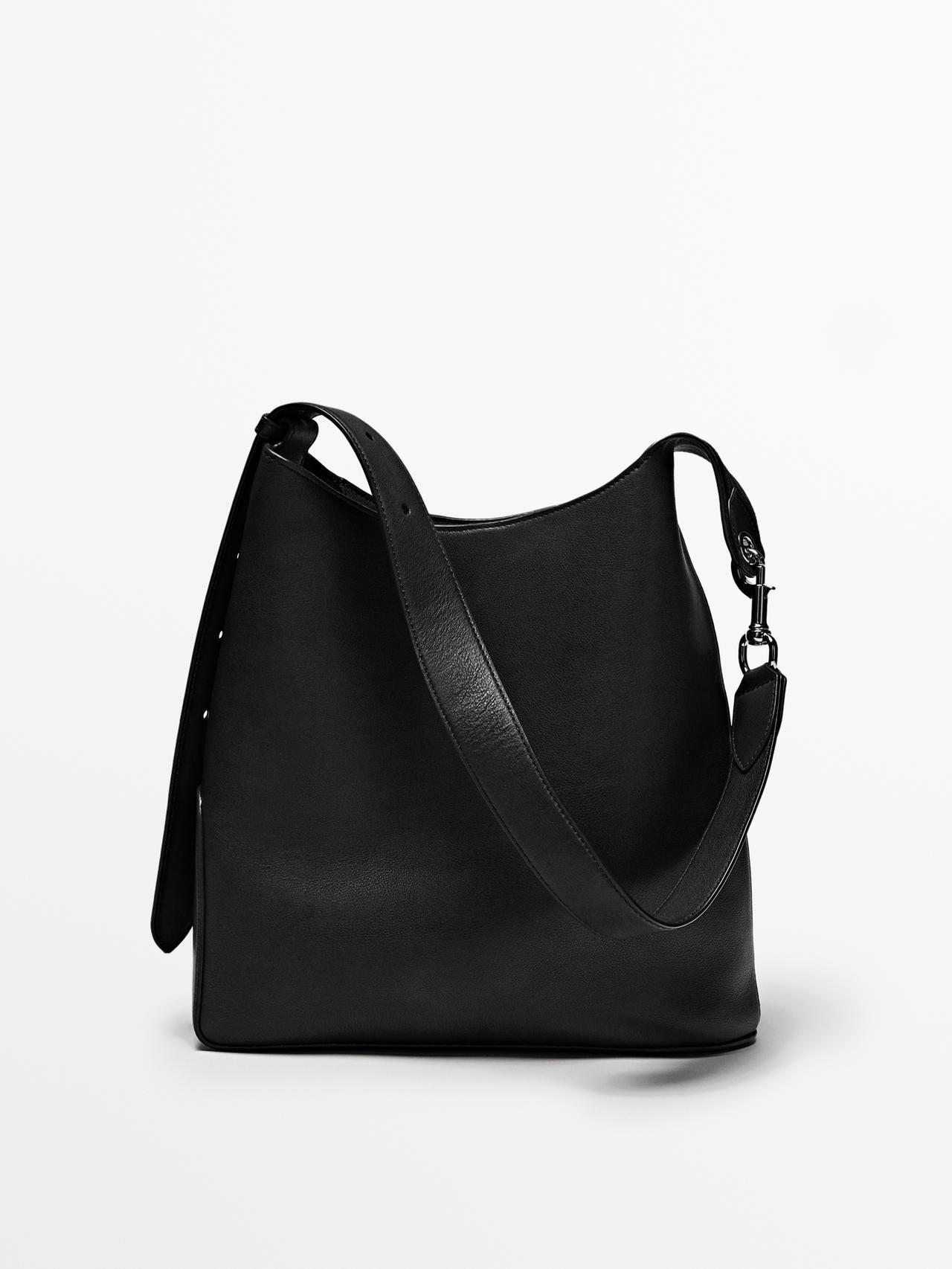Bolso Bandolera Bolsos PequeÃ±os Massimo Dutti Bolsos En Negro De