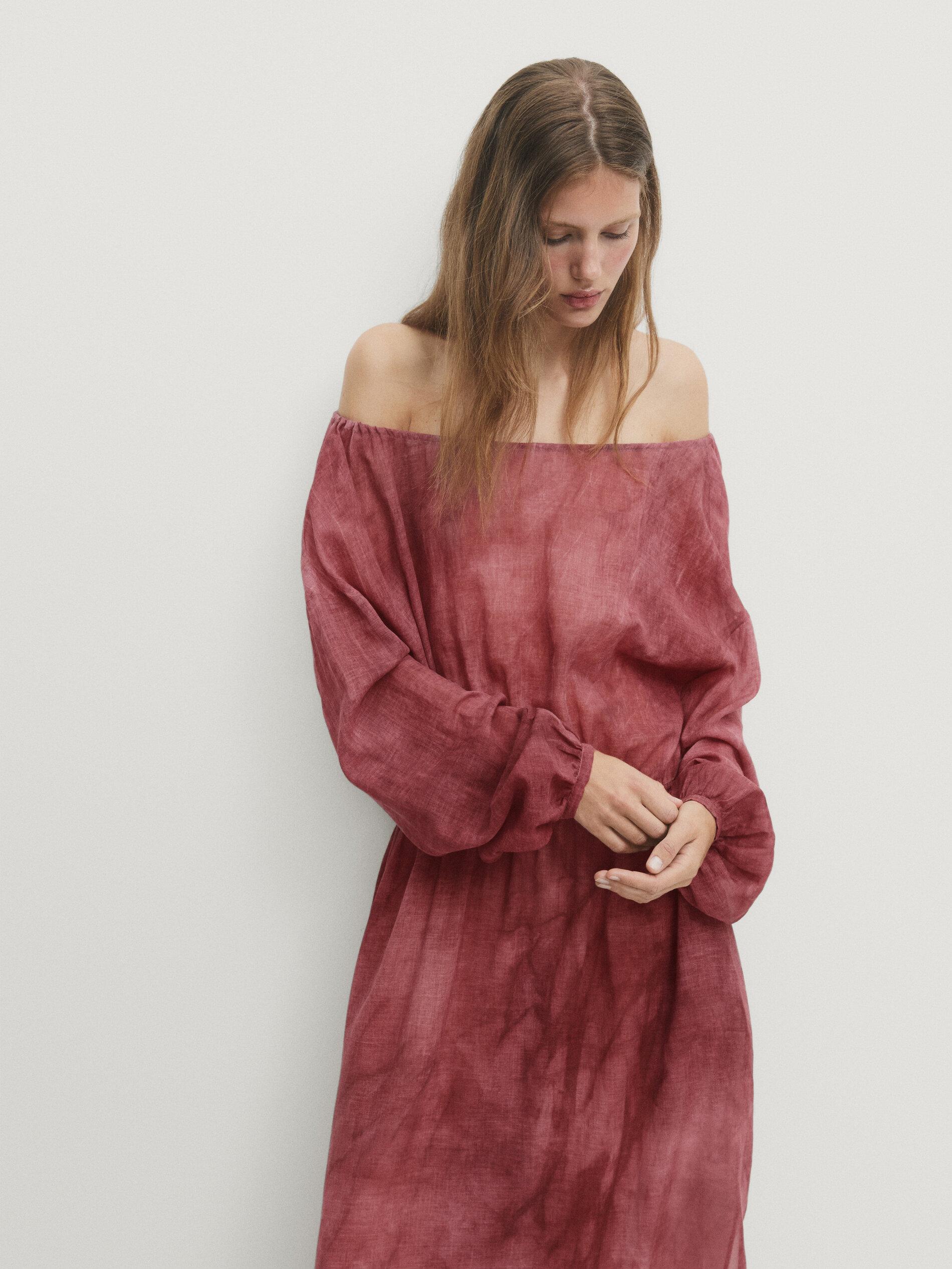 Massimo dutti velvet dress 2025