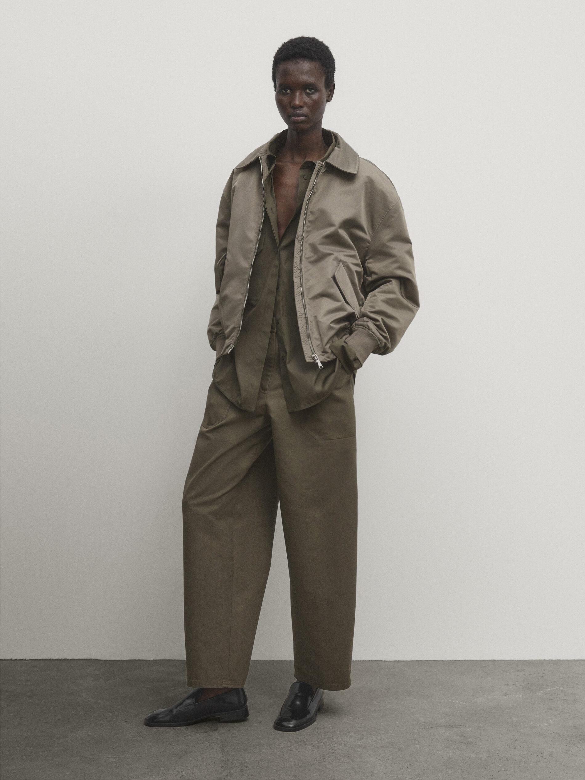 Massimo Dutti Pantalon Pana Morado Ropa Caballero Massimo Dutti