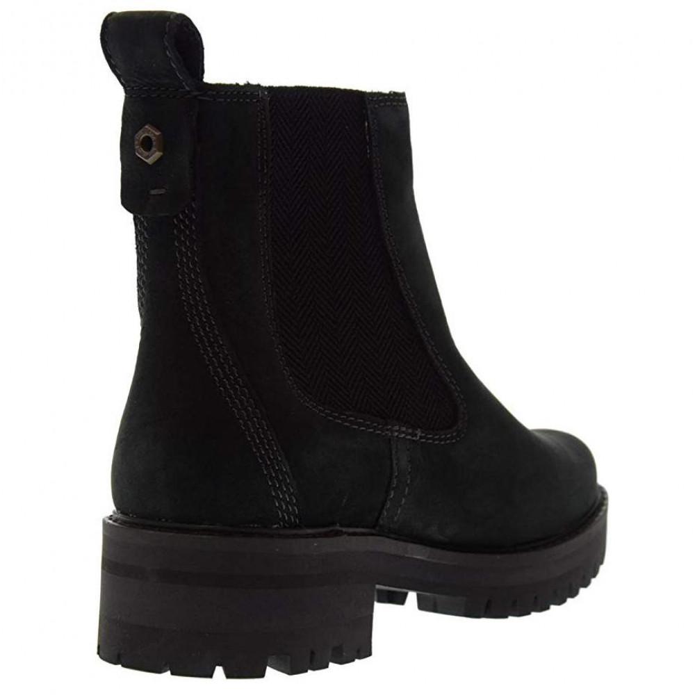 timberland courmayeur valley olive leather chelsea pull on ankle boots