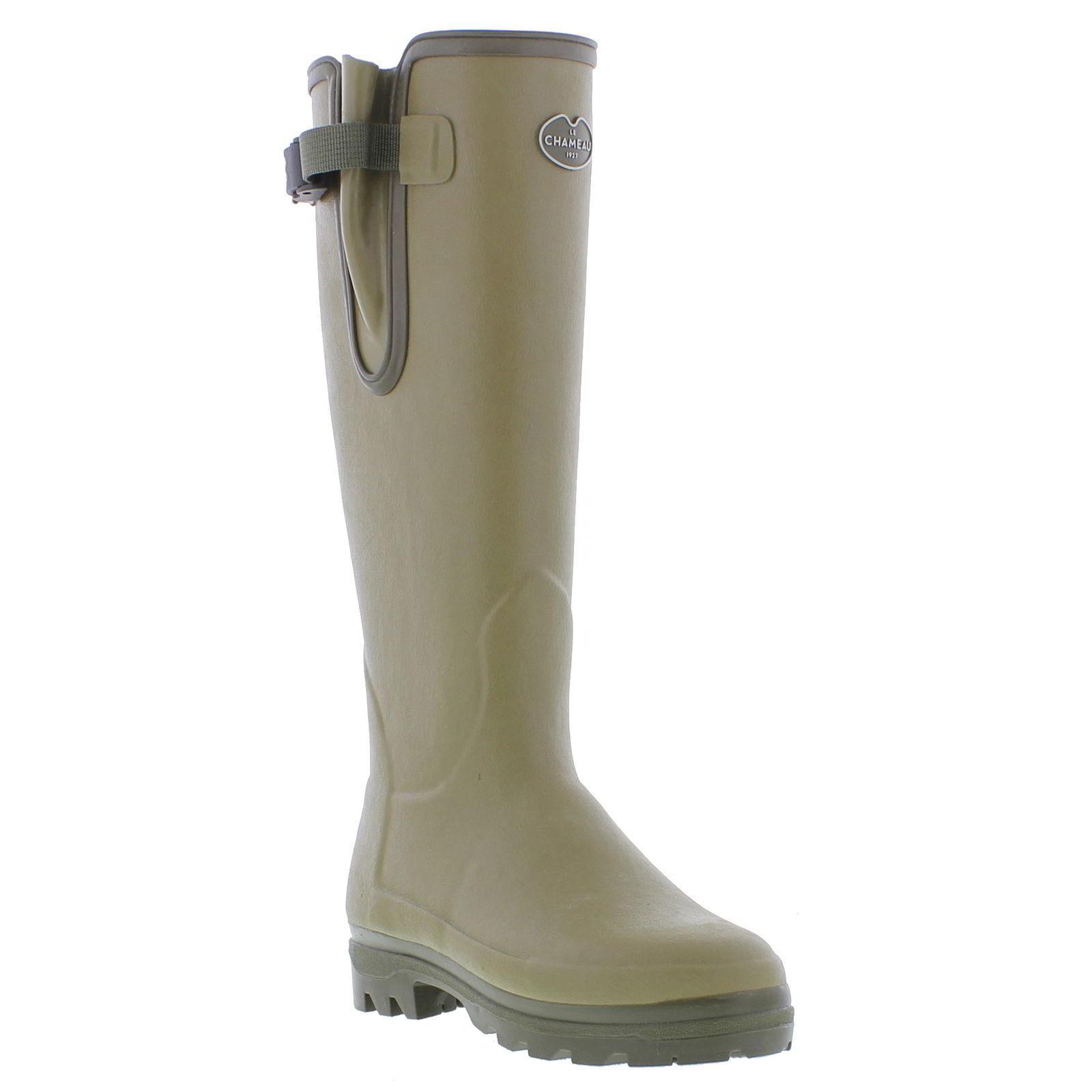 Le Chameau Vierzonord Neoprene Lined Wellies Rain Boots - Vert in Green ...