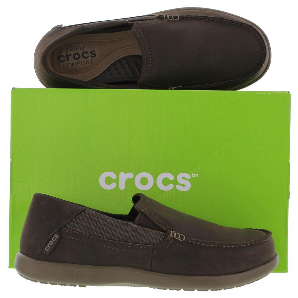 crocs leather shoes