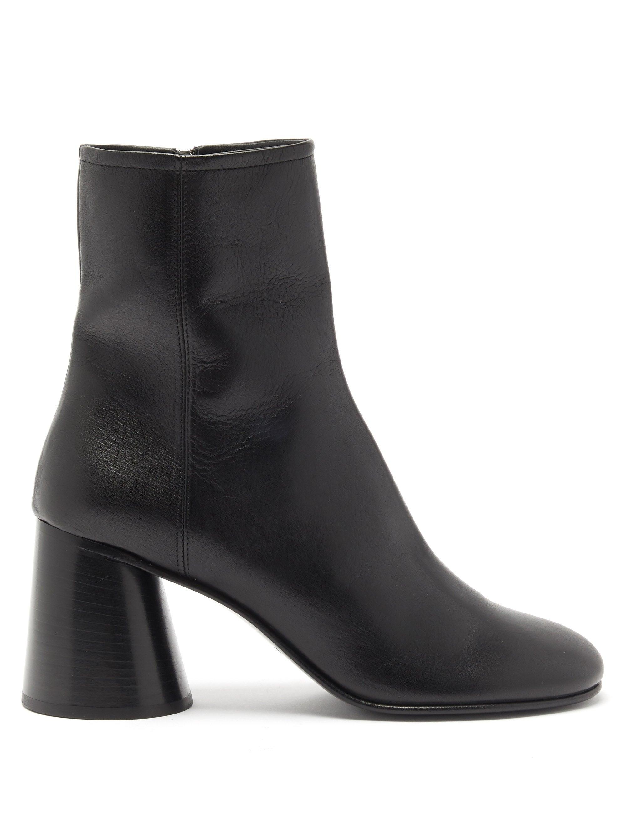 acne stacked heel boot