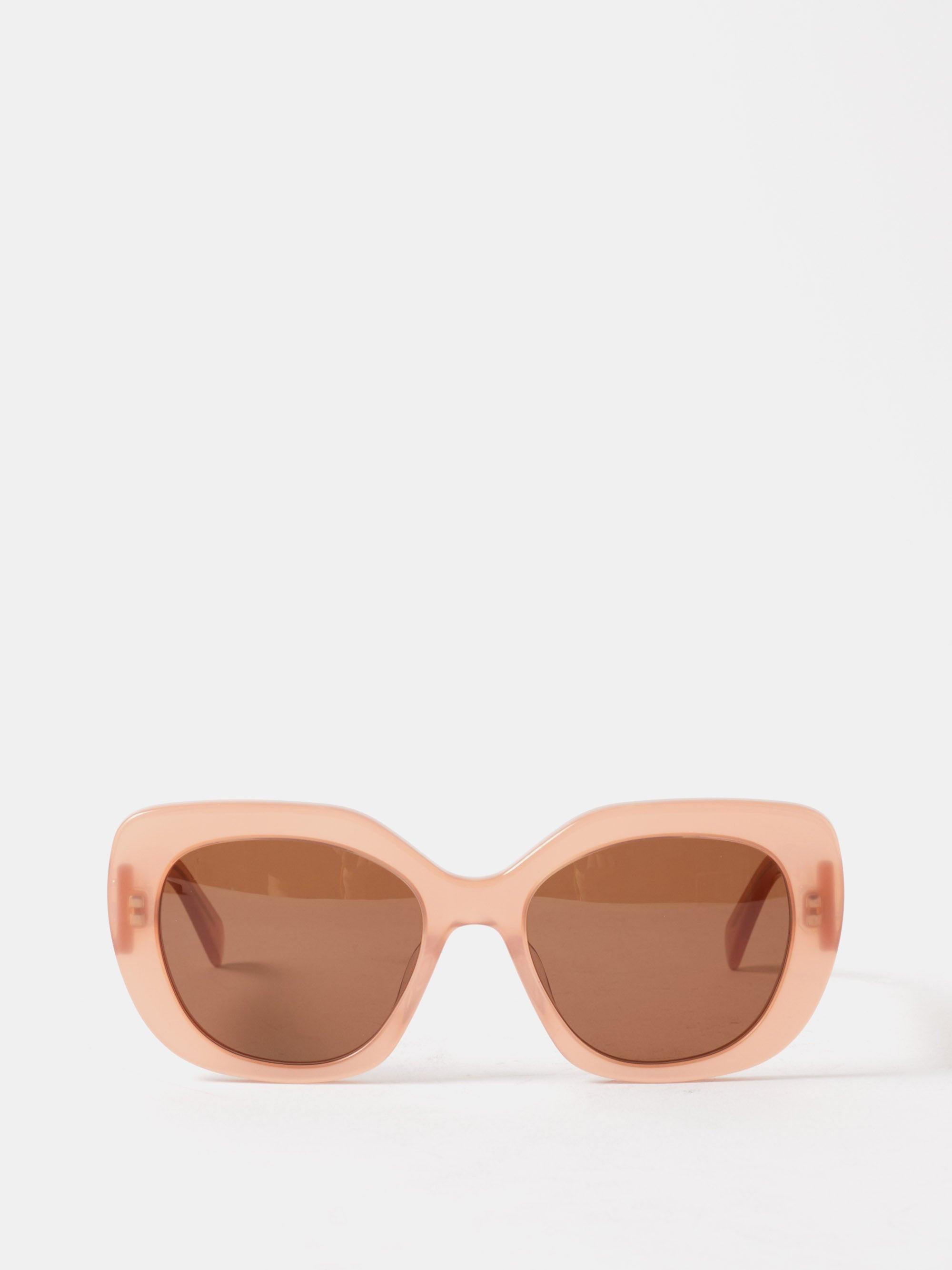 Celine Triomphe Oversized Acetate Sunglasses in Pink Lyst