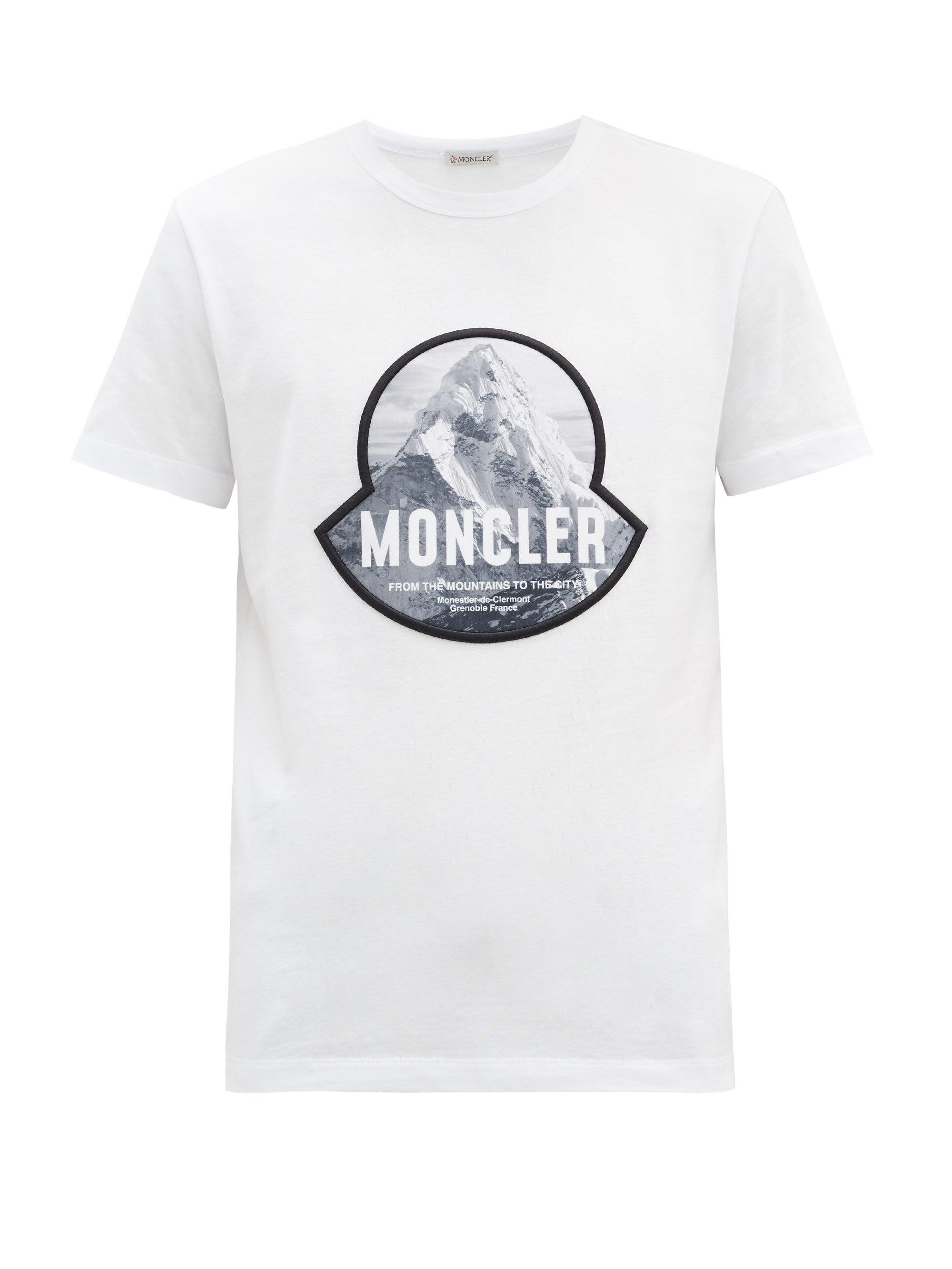moncler mountain logo t shirt