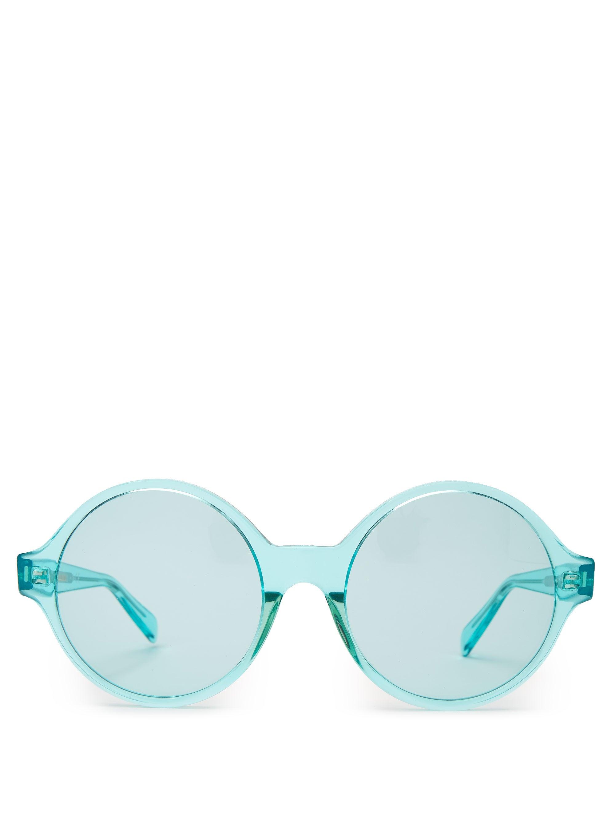 Celine round top transparent acetate sunglasses