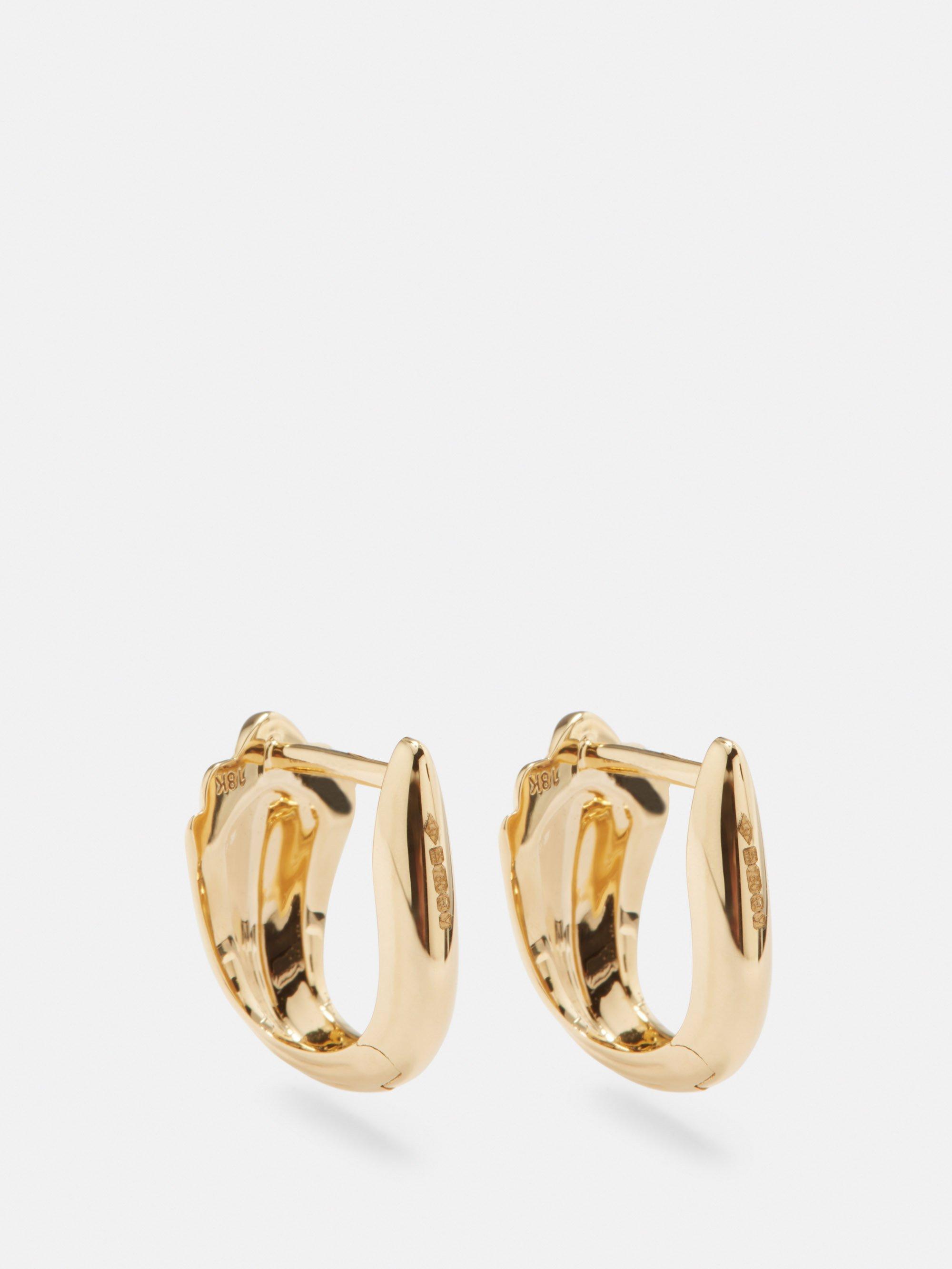 Lizzie Mandler: Double Knife Edge Drop Earrings