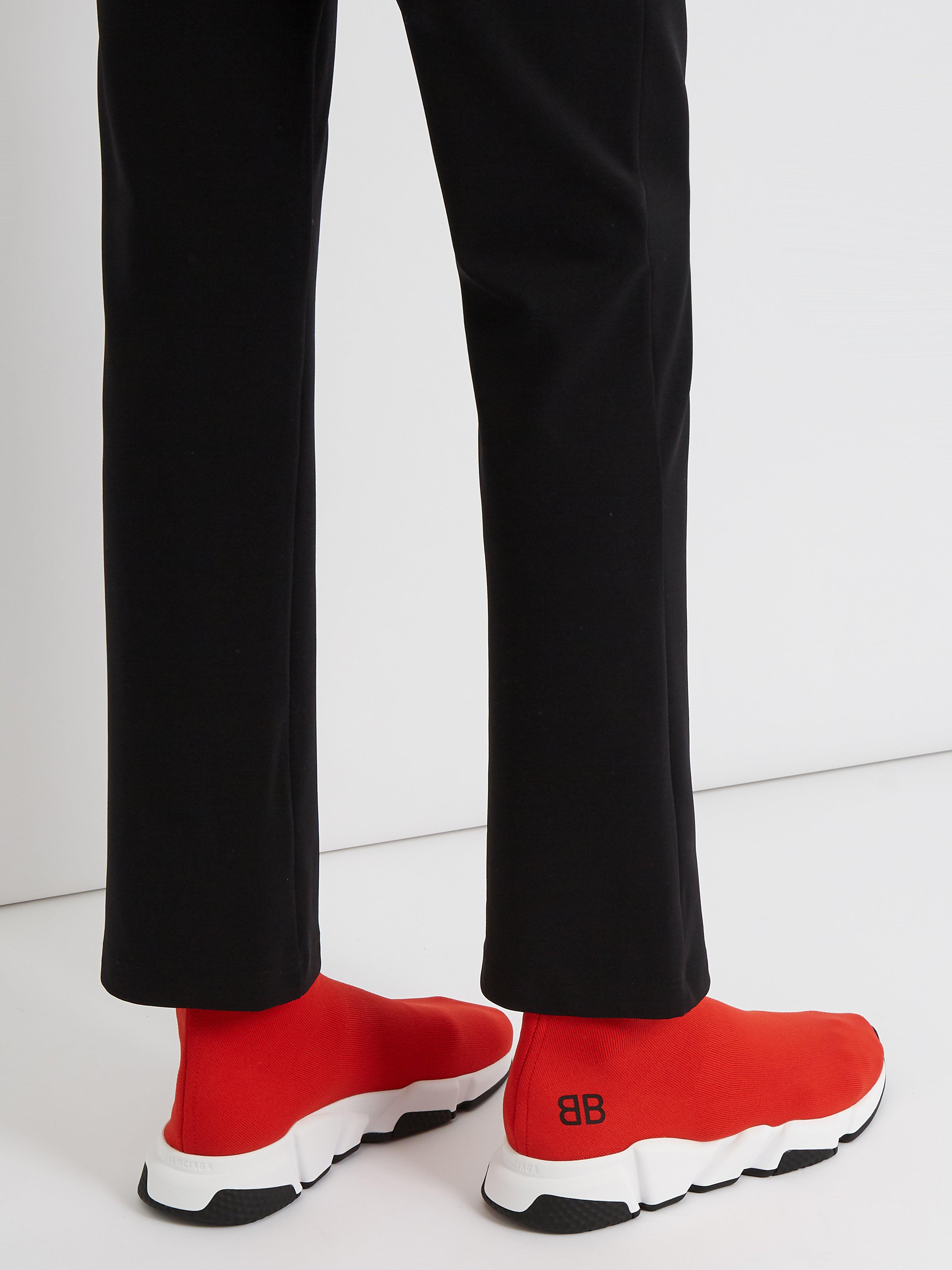 balenciaga chaussette rouge