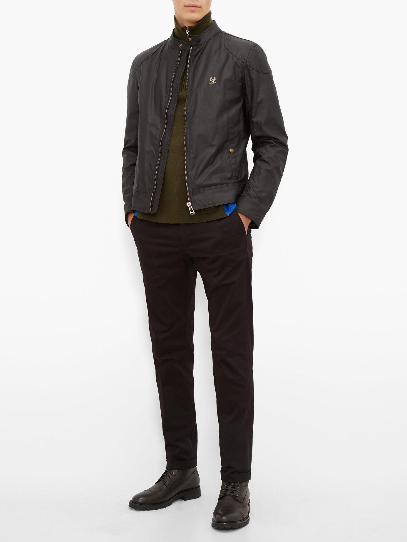 Belstaff Kelland Waxedcotton Short Jacket in Black for Men Lyst