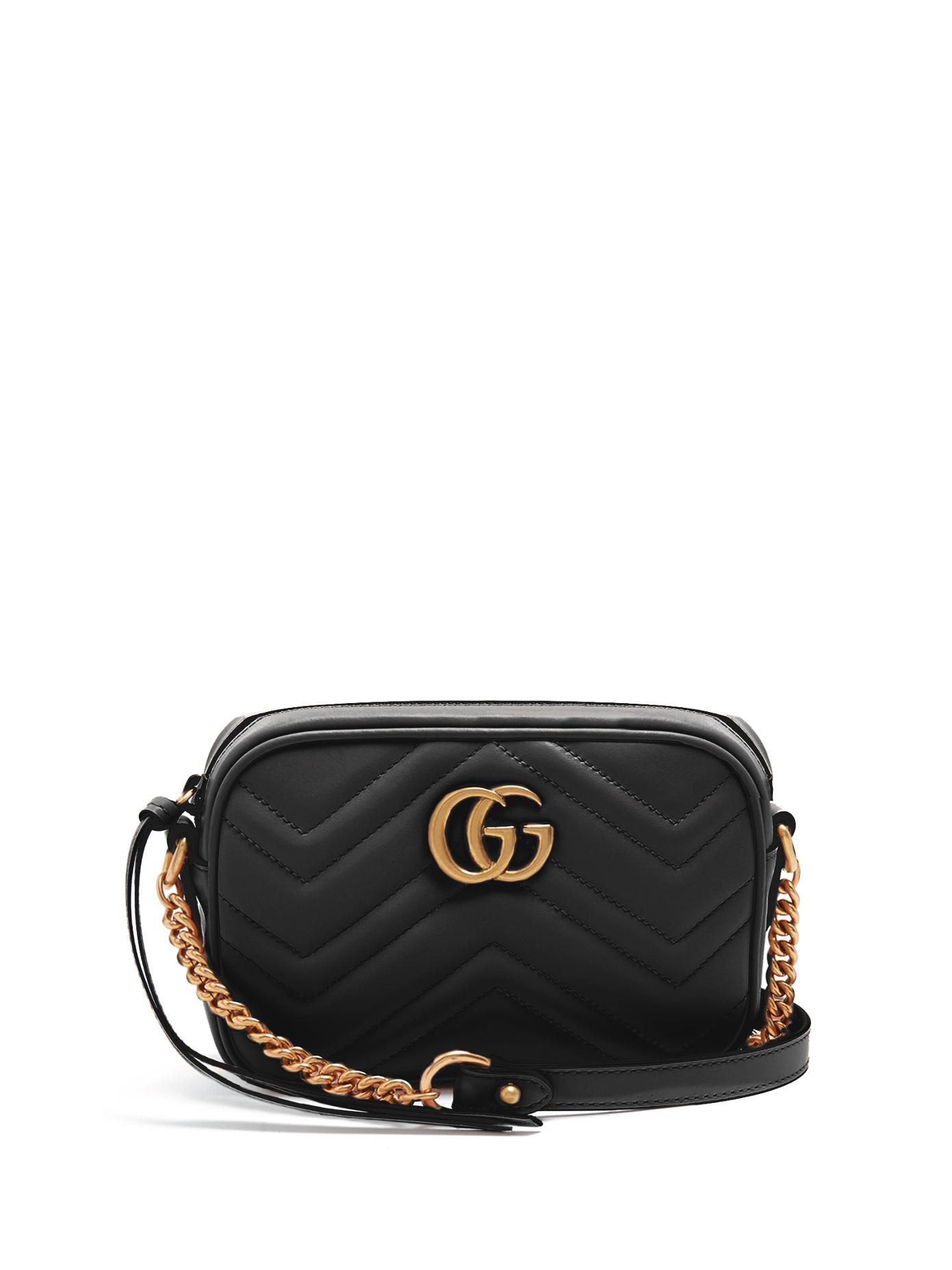 gucci black quilted crossbody
