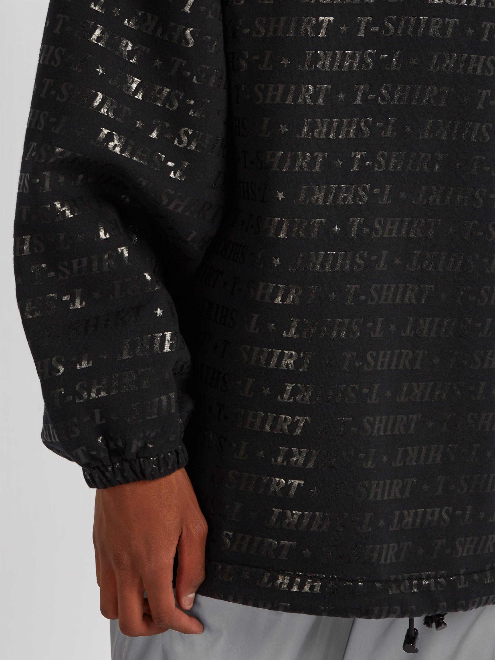 Balenciaga Oversized Printed Cotton-blend Sweatshirt in Black for Men - Lyst