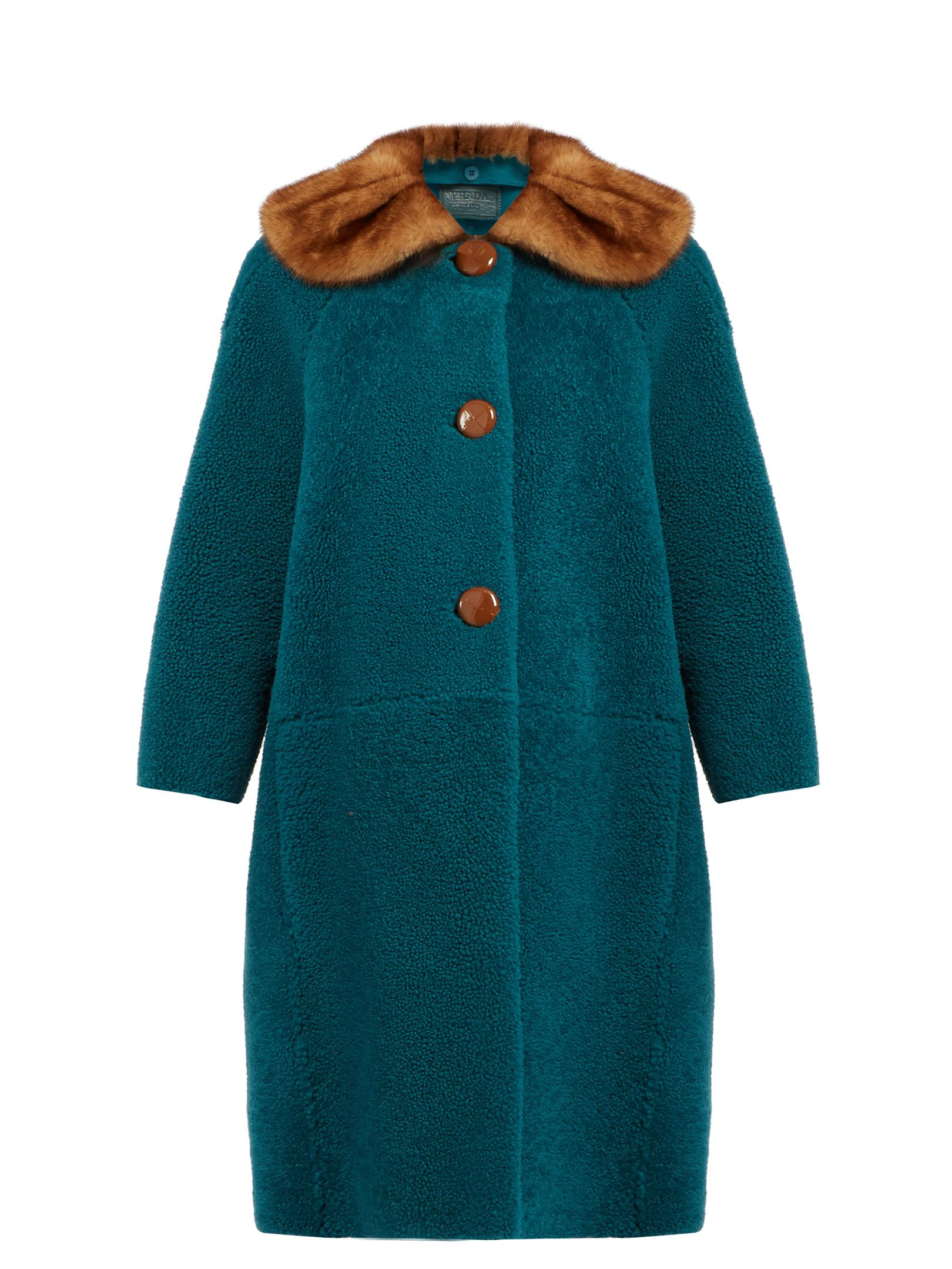 prada blue coat