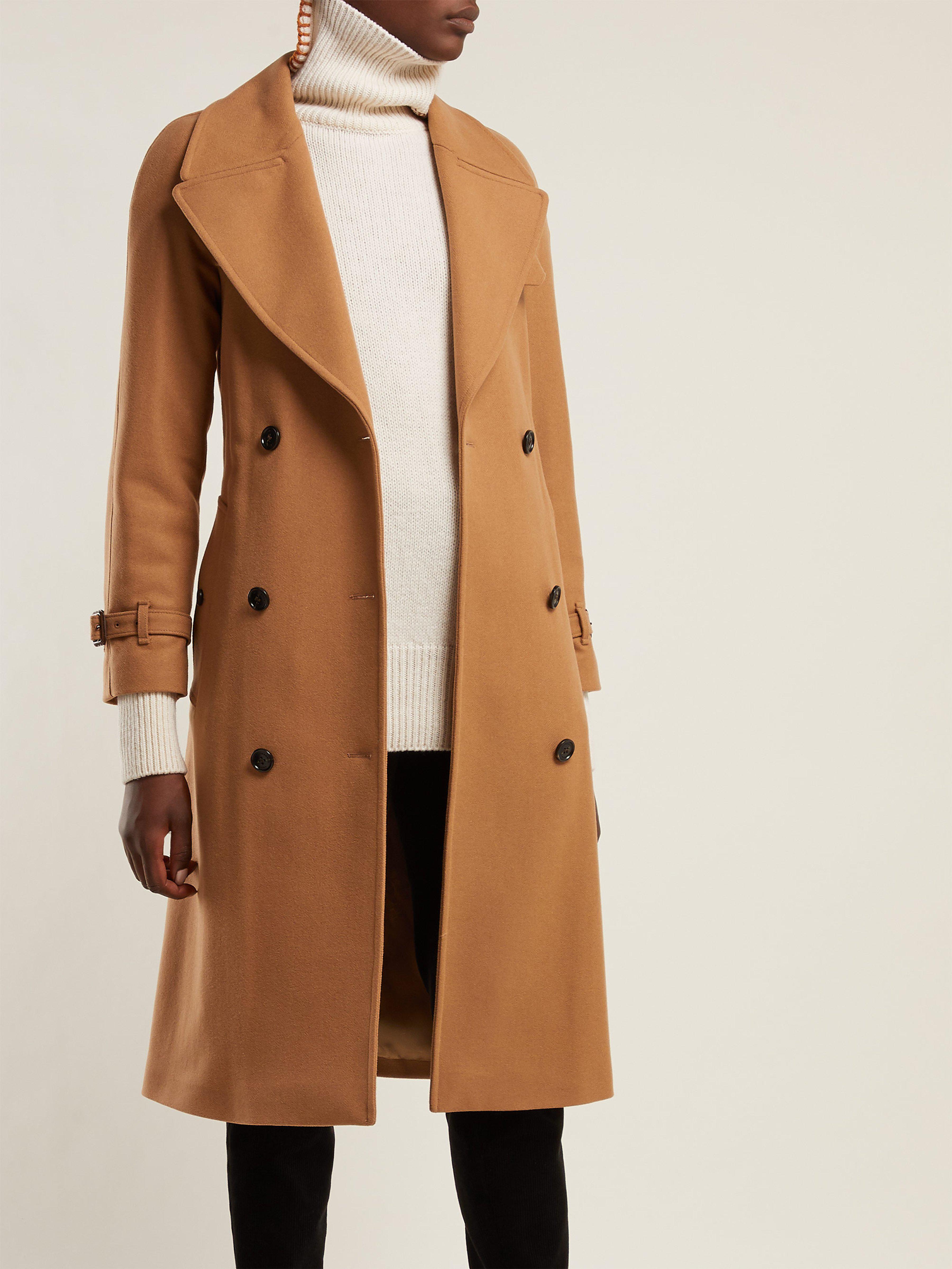 Burberry Cranston Wool-blend Trench Coat in Beige (Natural) - Lyst