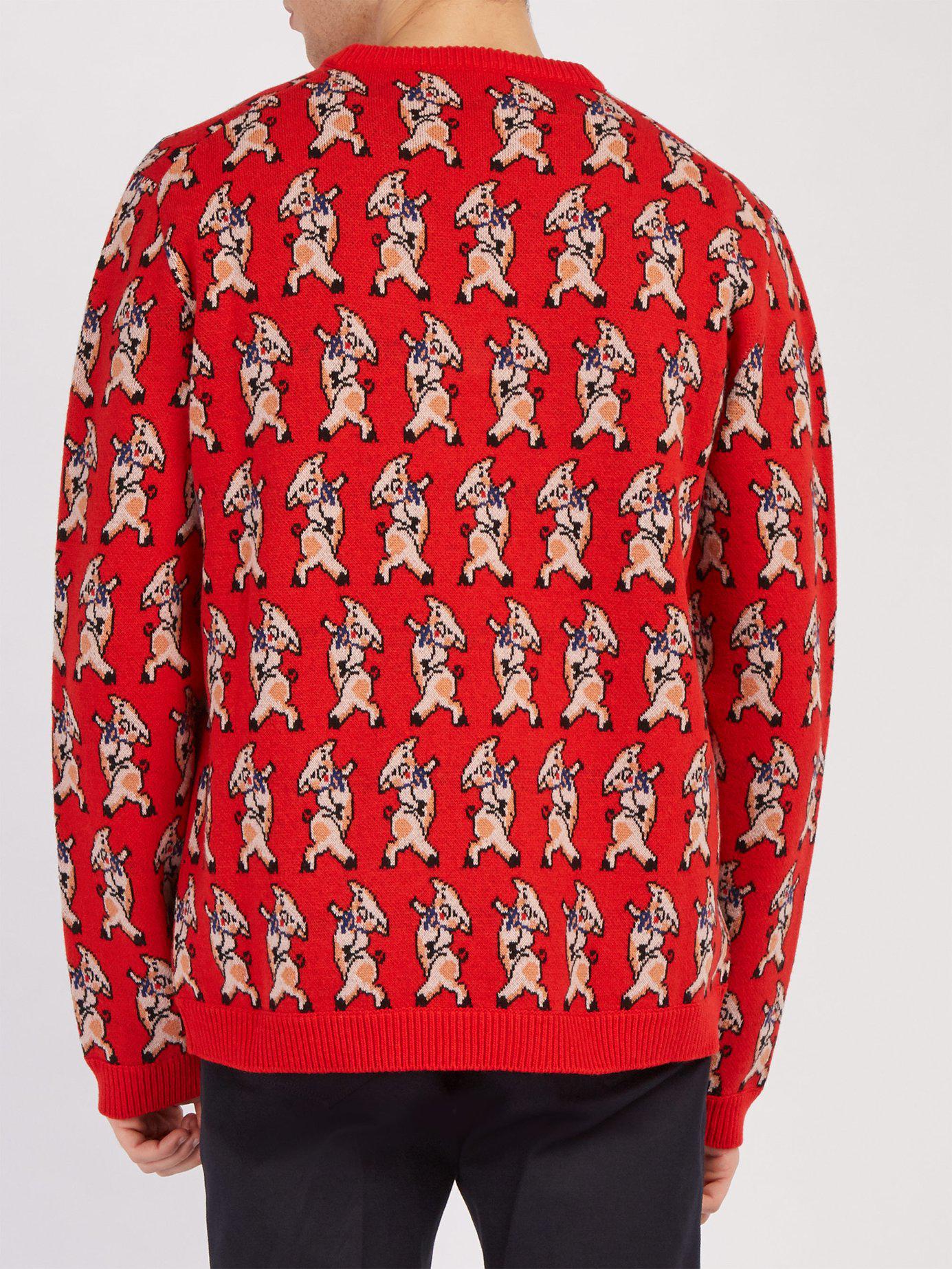 gucci piglet sweater