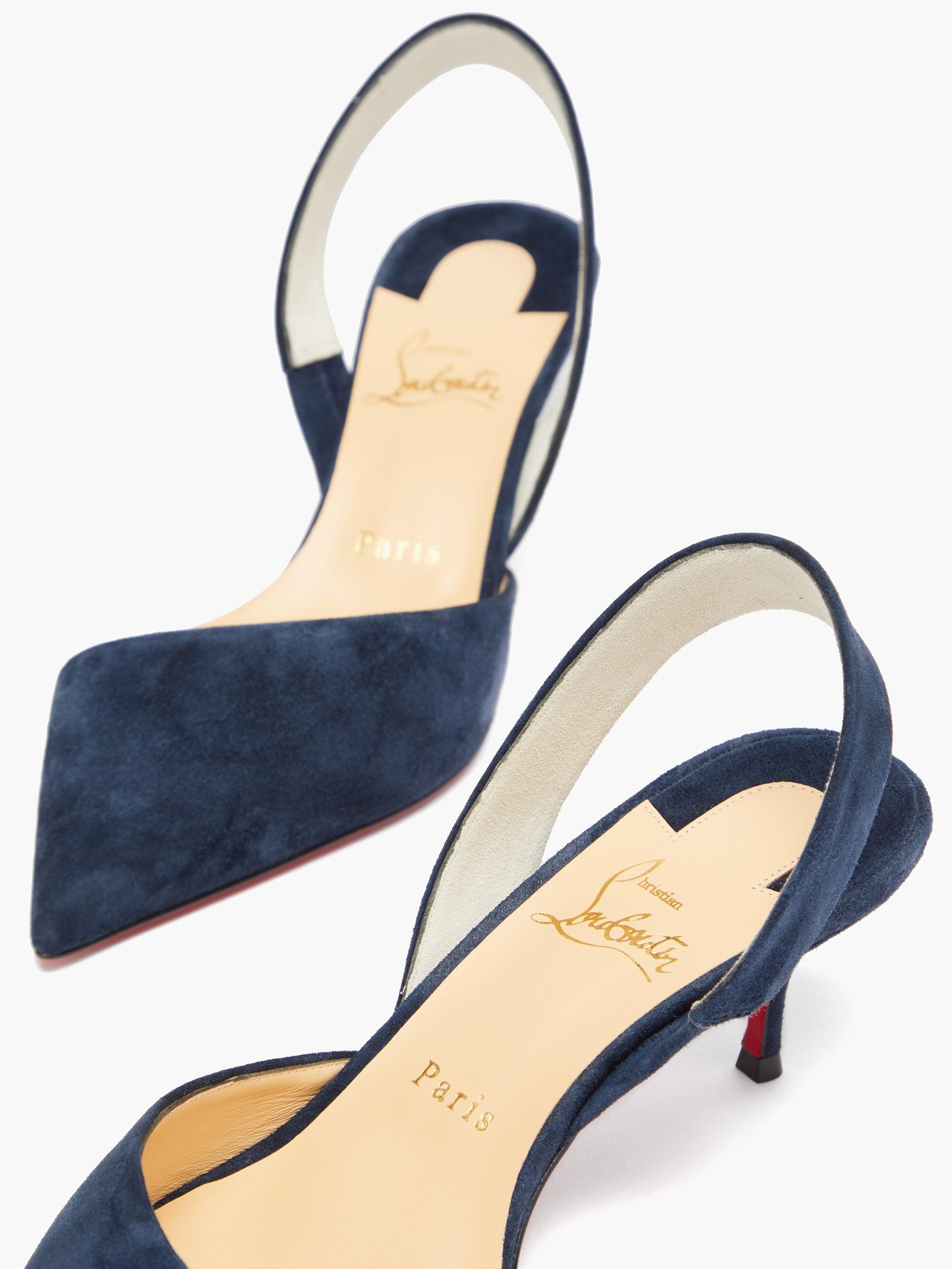 viola 55 leather slingback pumps