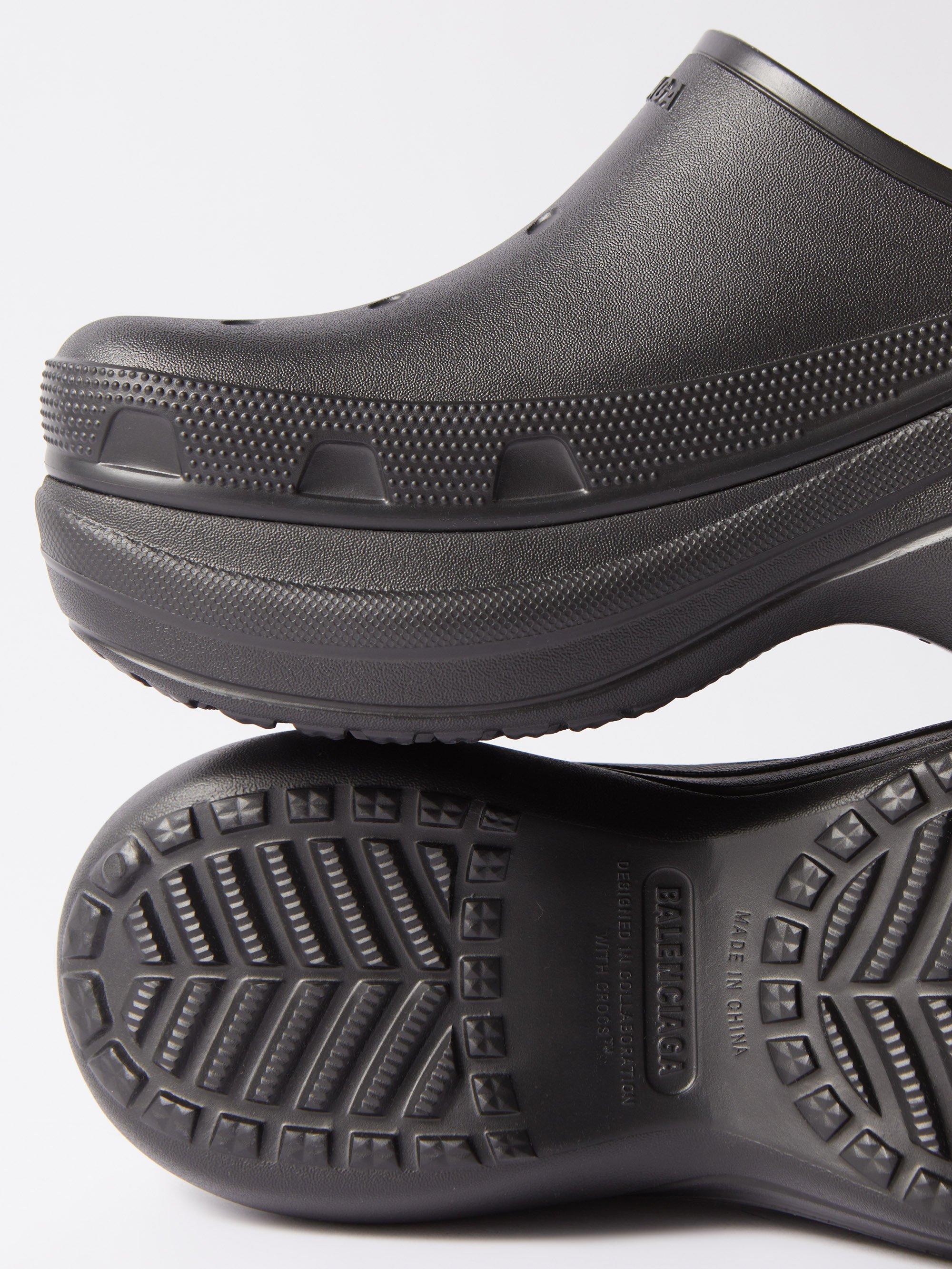 Balenciaga X Crocs Moulded-rubber Platform Clogs in Brown for Men
