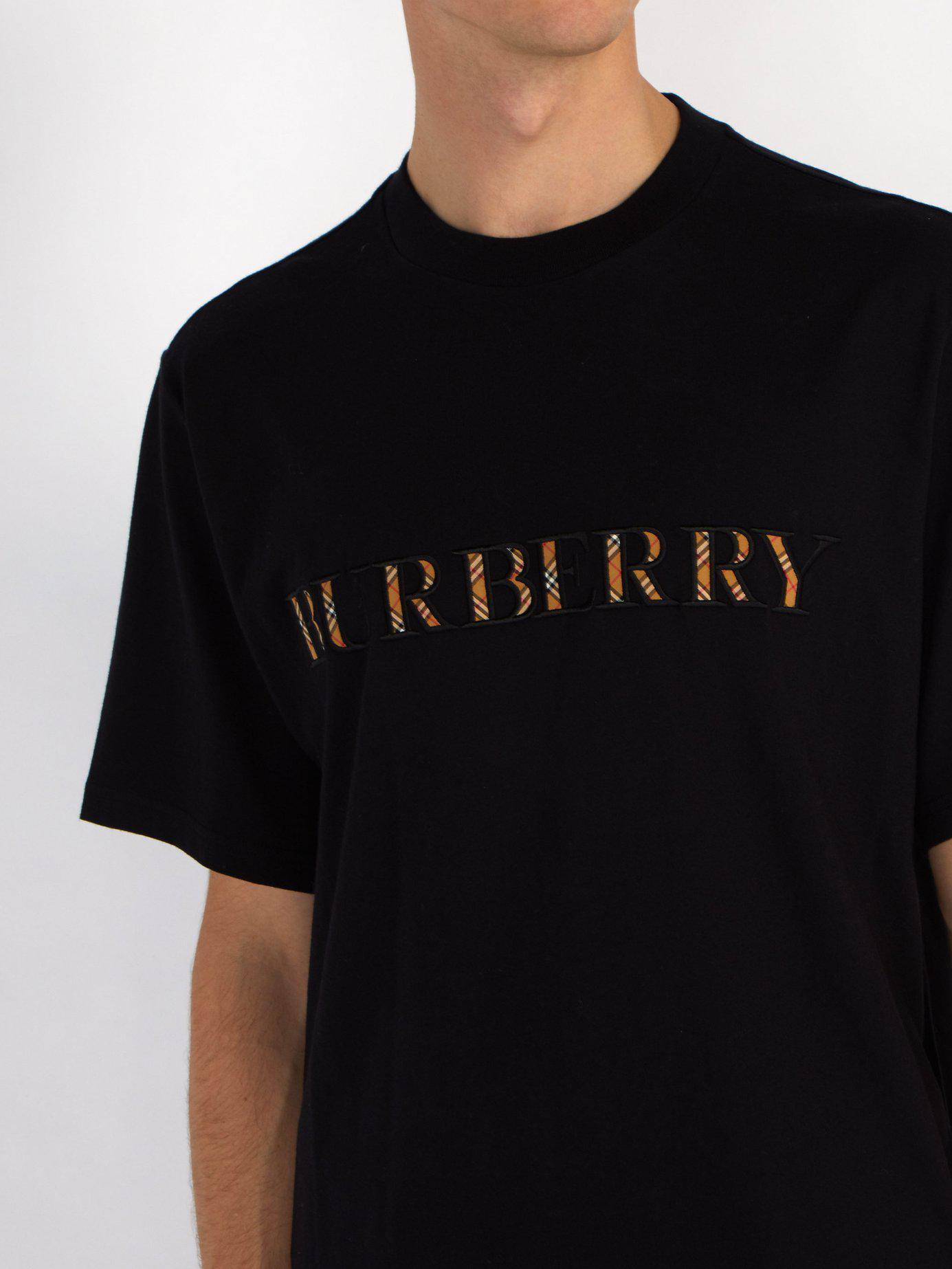 Burberry Men's Sabeto Logo Graphic T-shirt in Black for Men | Lyst Canada