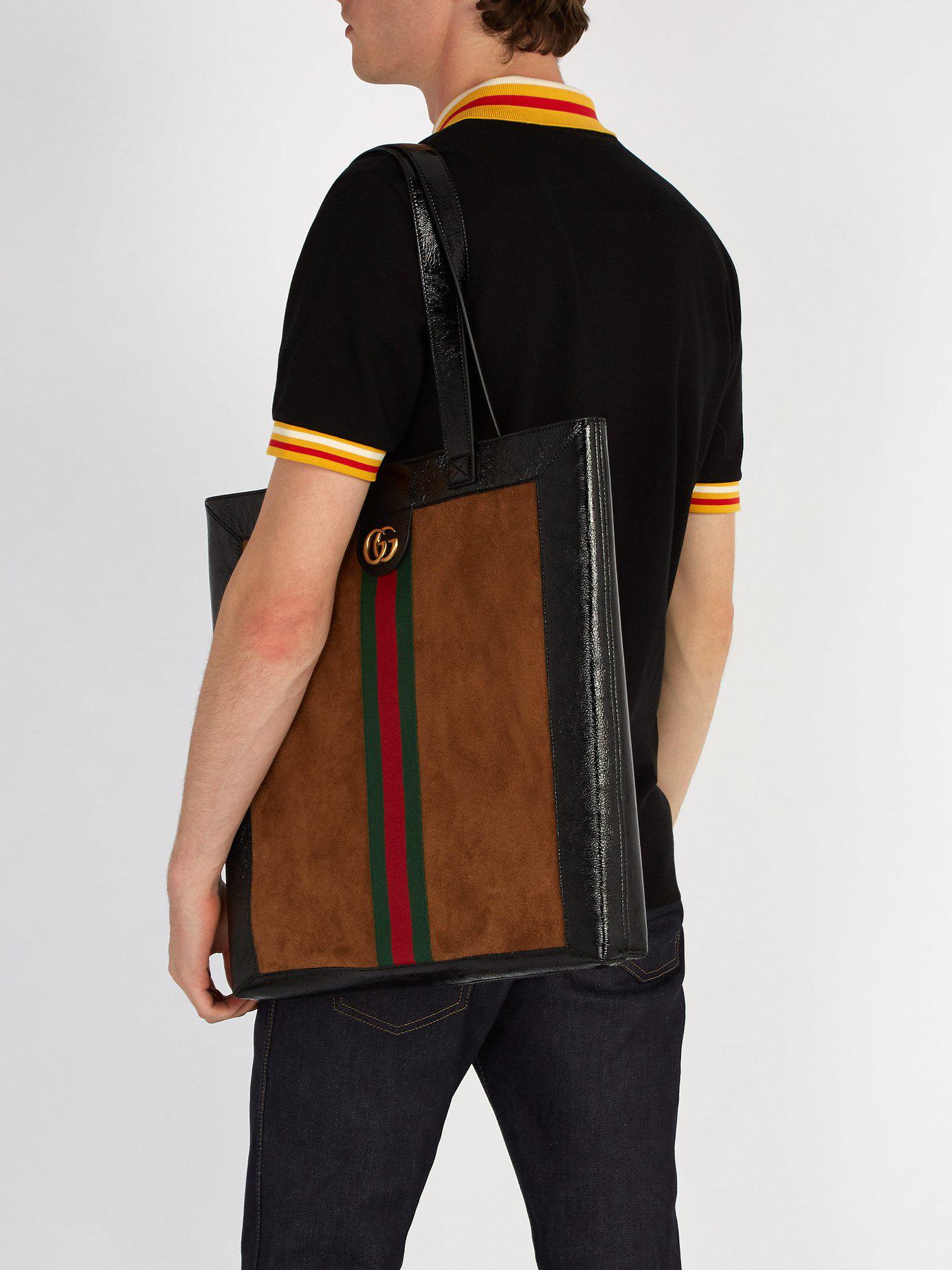 gucci suede tote