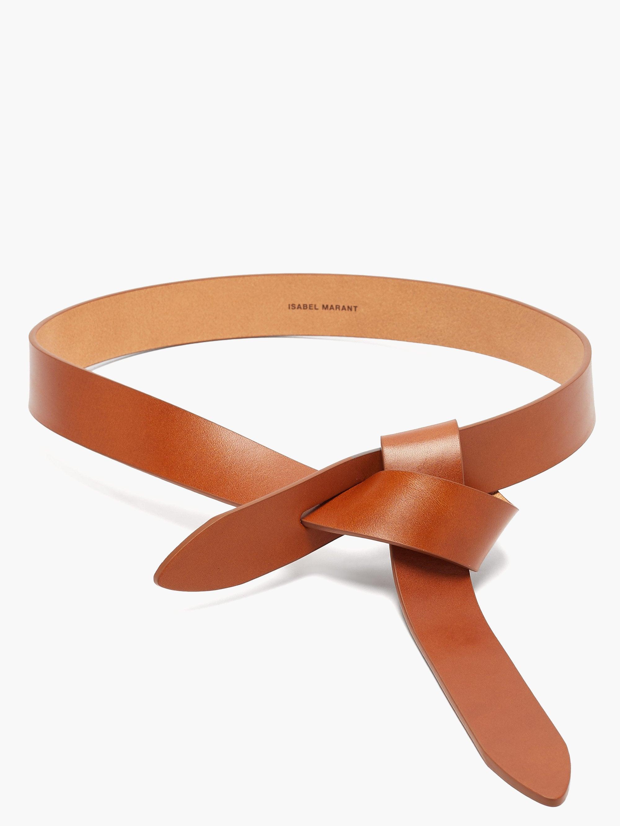 Isabel Marant Lecce Leather Belt in Tan (Brown) - Lyst