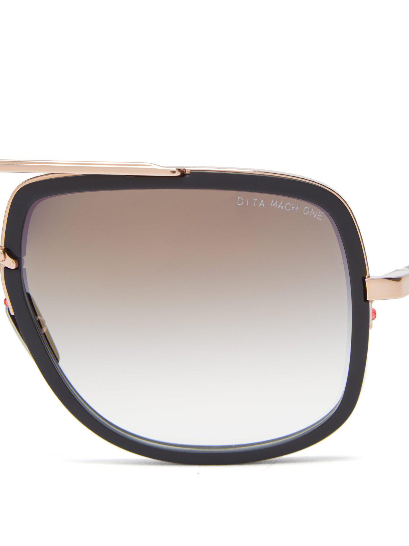 Dita Eyewear Mach one Titanium Sunglasses in Black for Men Lyst