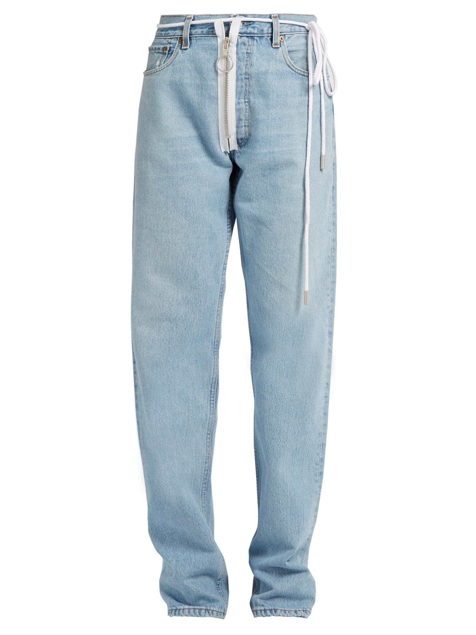 lyse reagere Vejrtrækning Off-White c/o Virgil Abloh X Levi's Boyfriend Jeans in Blue | Lyst Canada