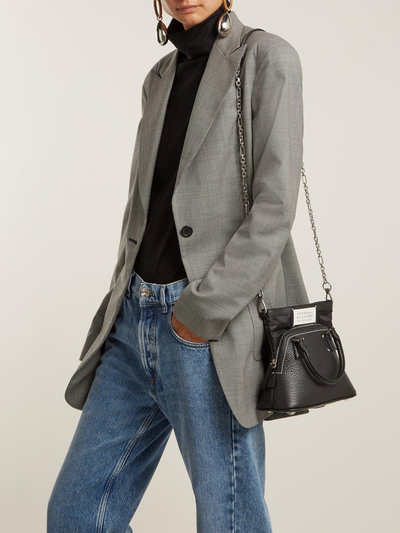 Maison Margiela 5ac Mini Leather Cross Body Bag in Black ...