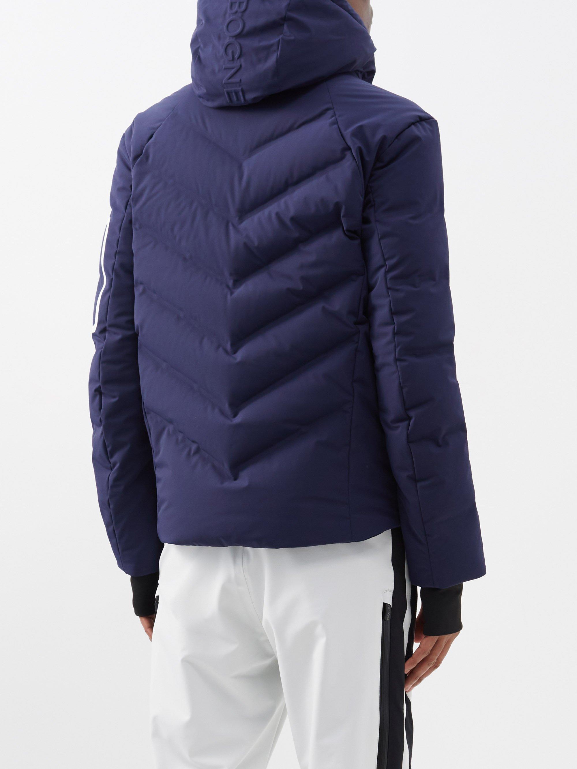 Bogner Felian-d Hooded Quilted Down Ski Jacket in Blue for Men | Lyst