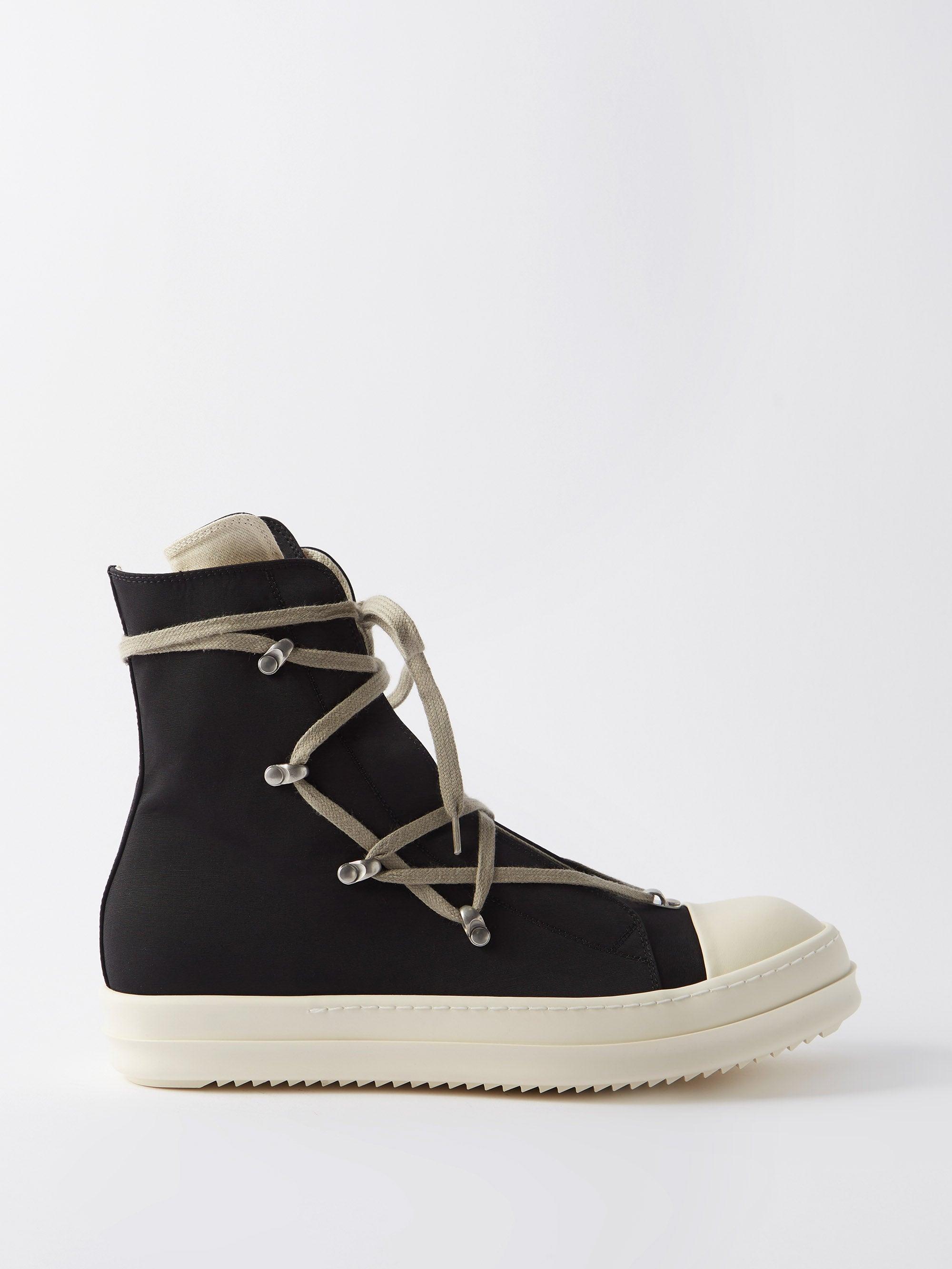 Rick Owens DRKSHDW Scarpe Hexa Canvas High-top Trainers in Black for ...