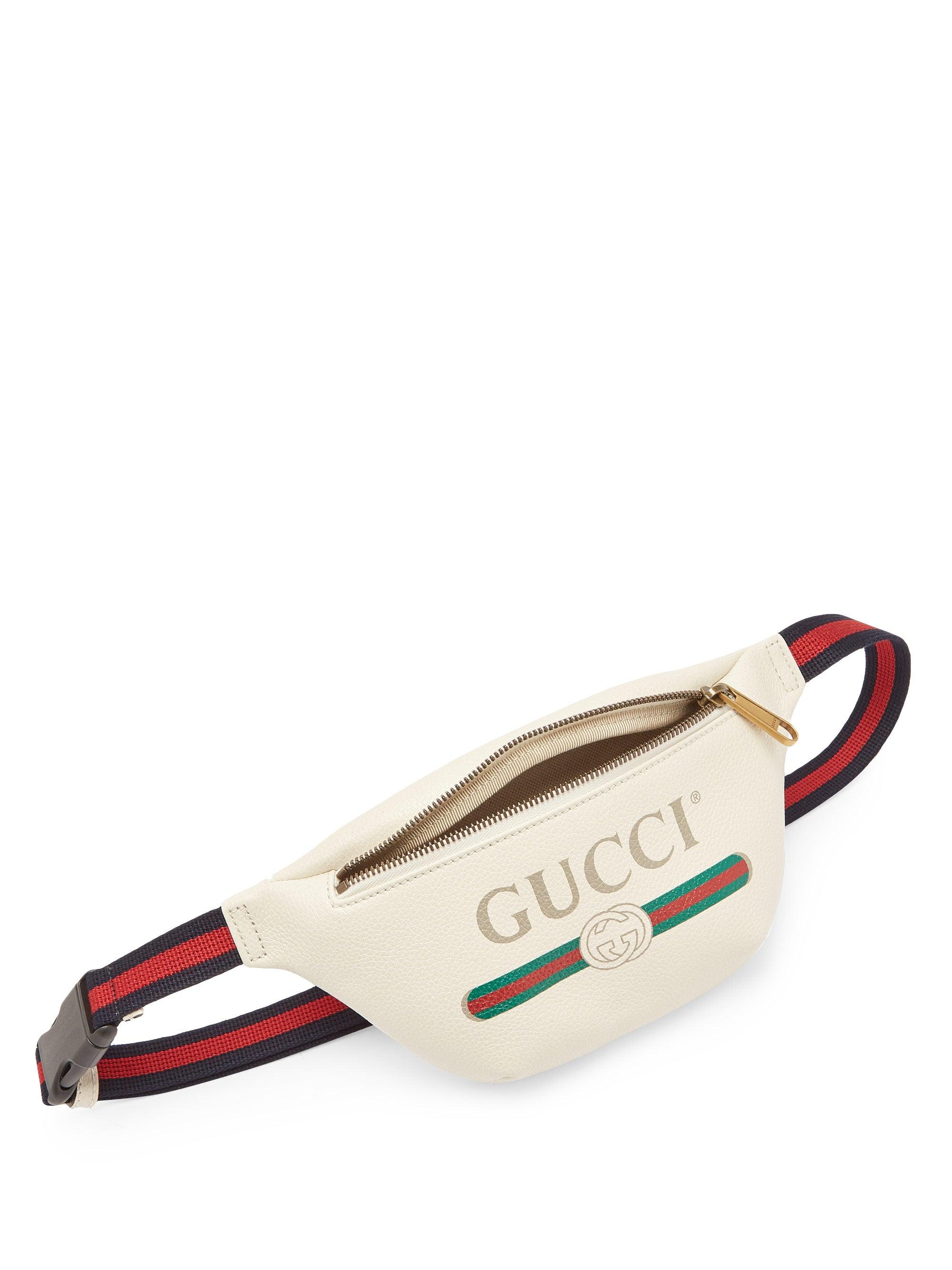 Gucci Leather Vintage Logo Crossbody Bag in White for Men Lyst