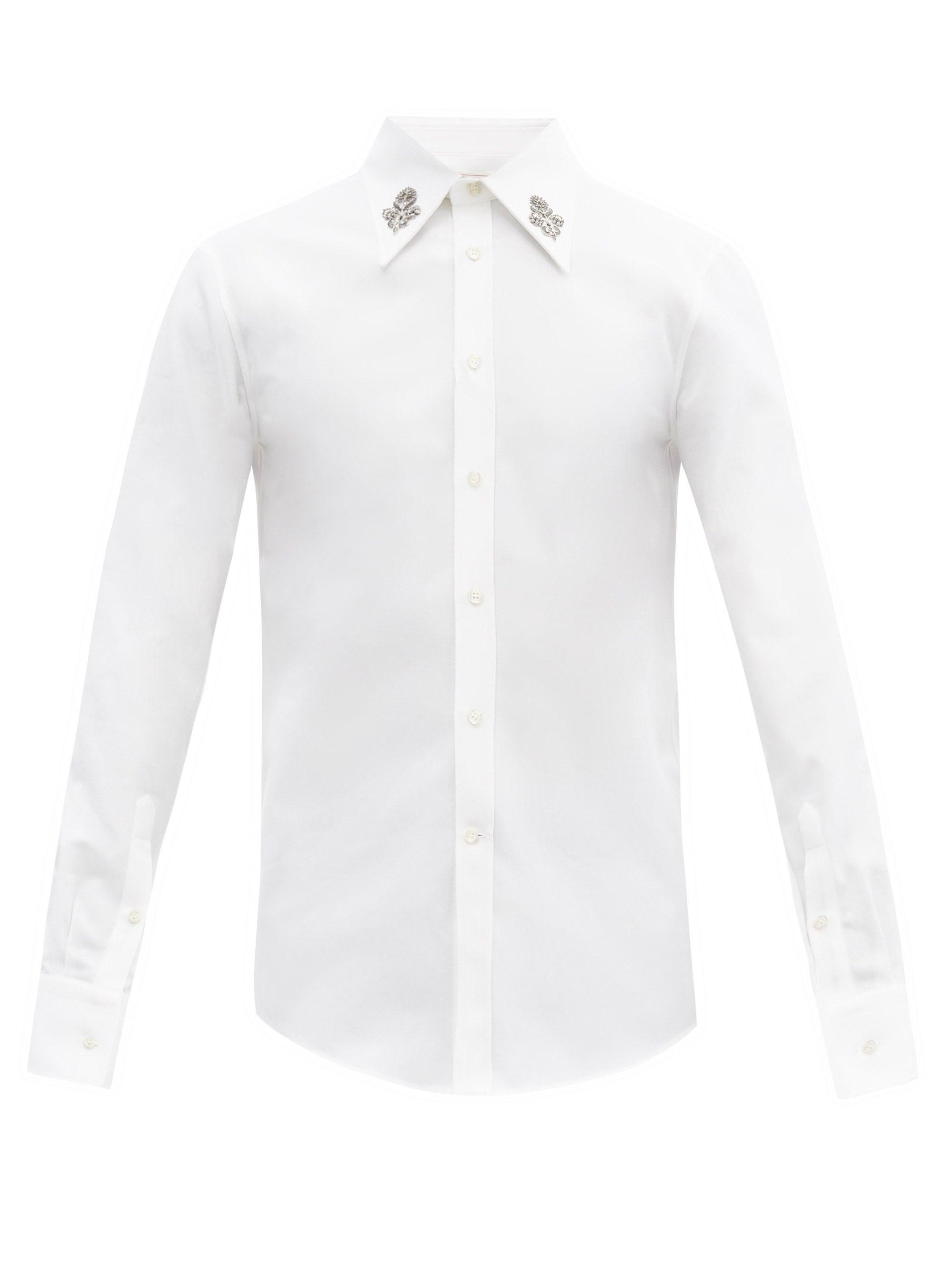 alexander mcqueen collar shirt
