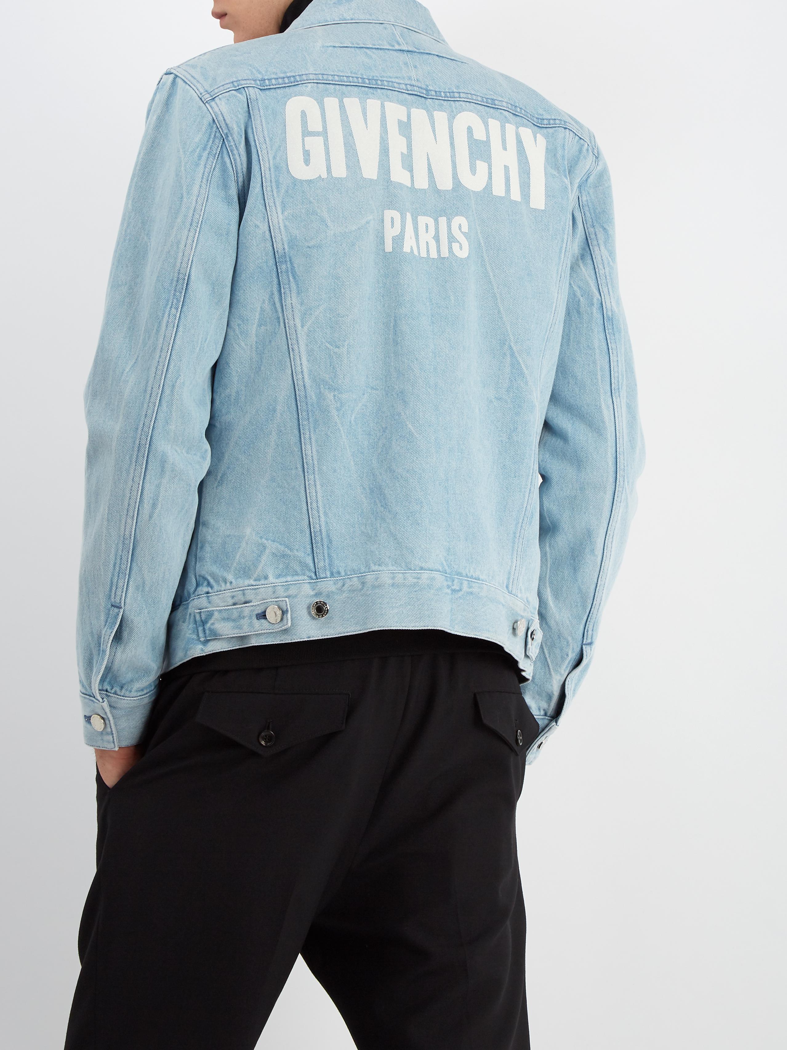 Givenchy Logo-print Denim Jacket in 