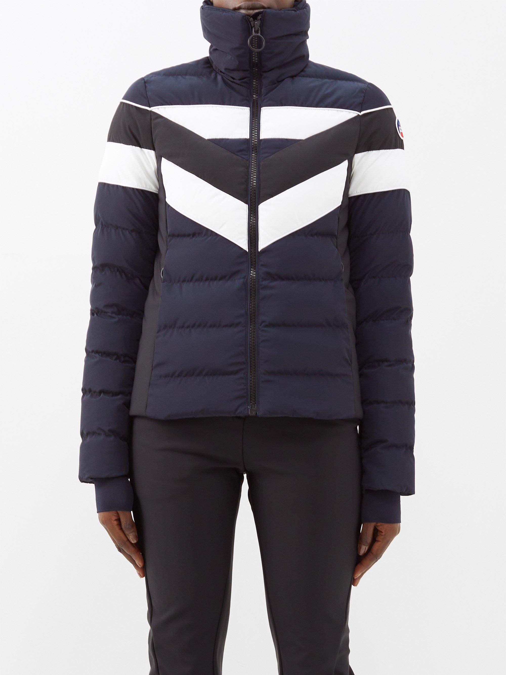 Fusalp Mathilde Quilted Ski Jacket in Blue Lyst