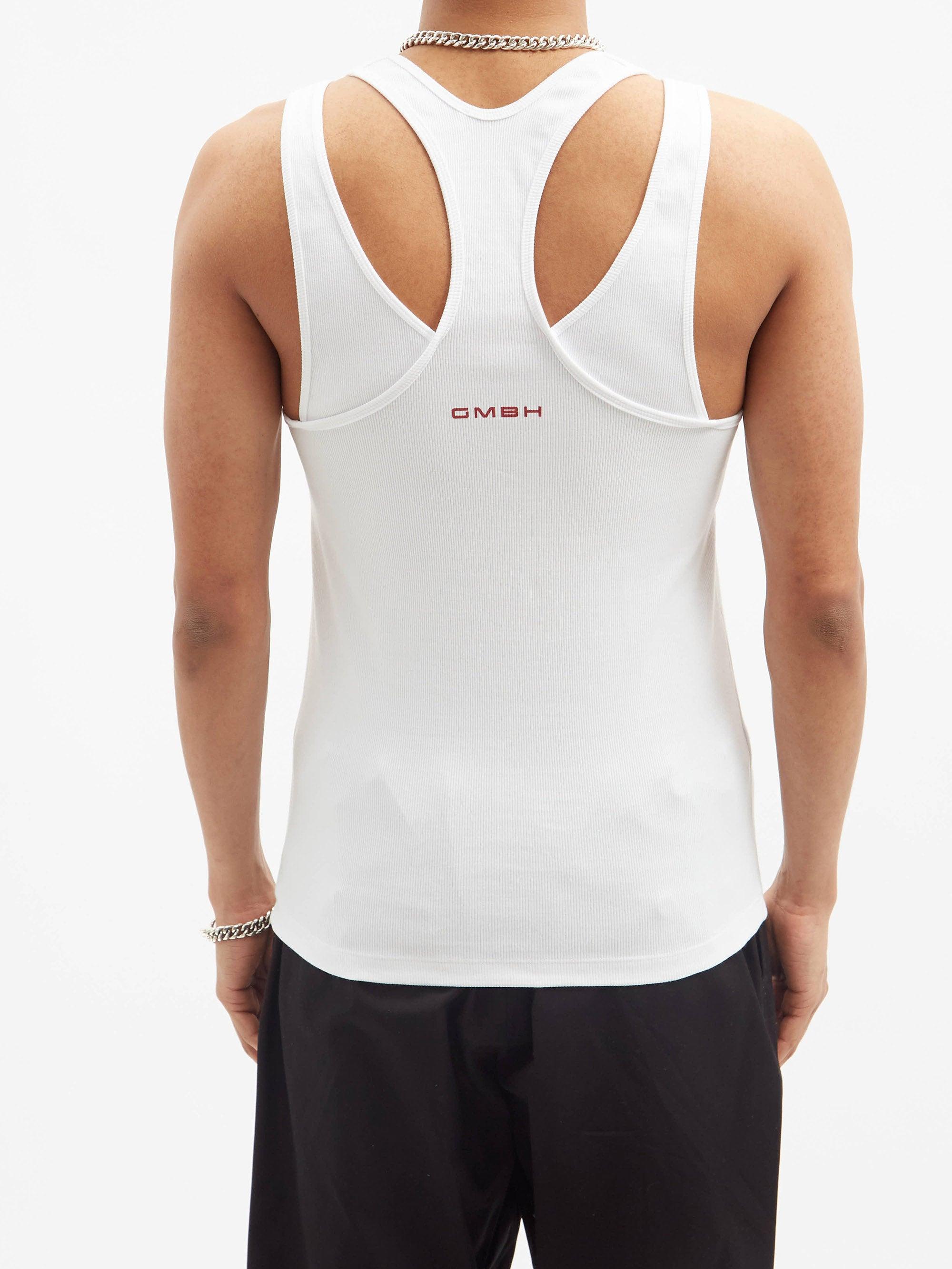 GmbH Arda Harness-strap Organic-cotton Blend Tank Top in White for