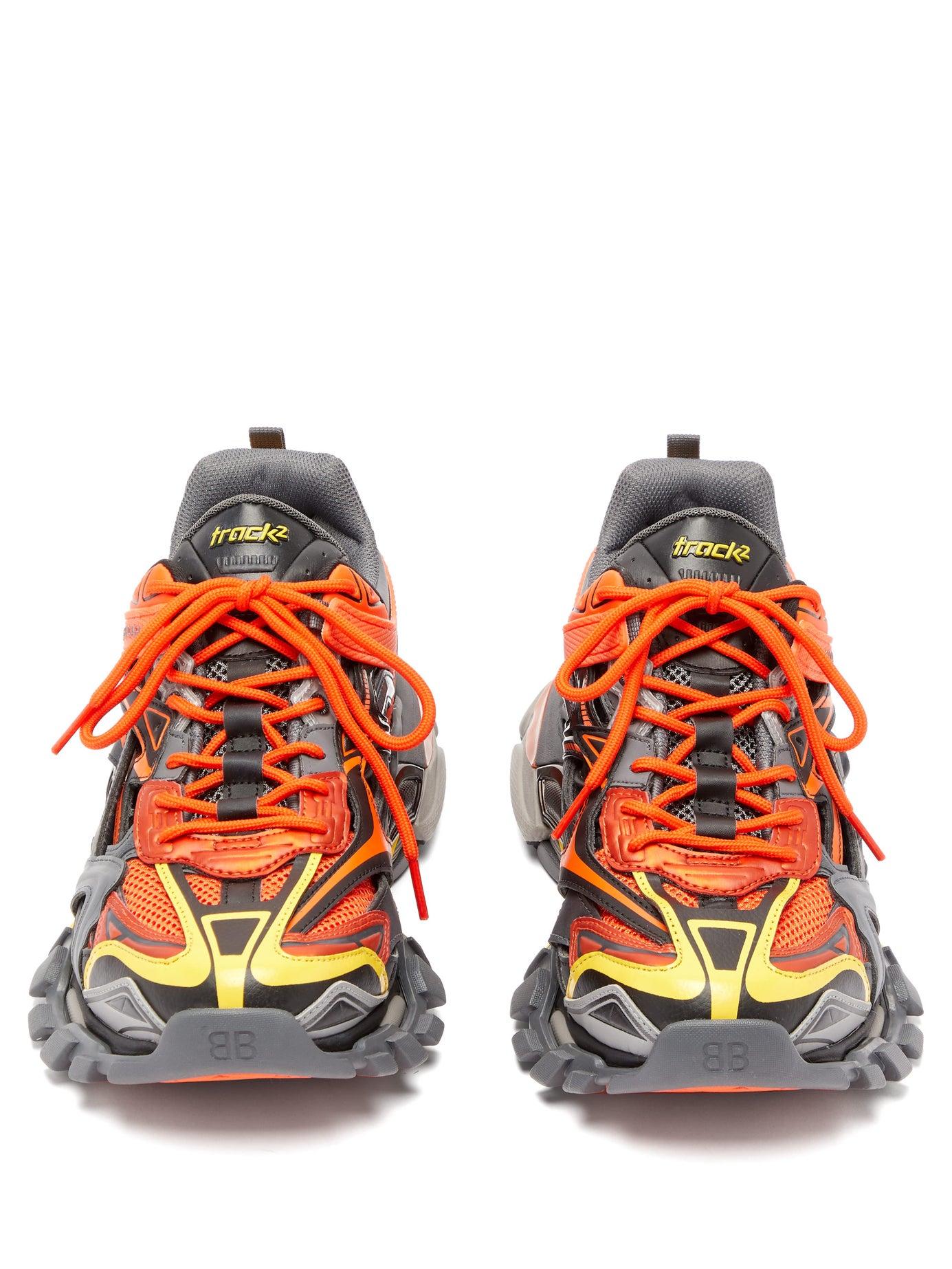 Balenciaga Orange Track.2 Open Sneakers for Men | Lyst