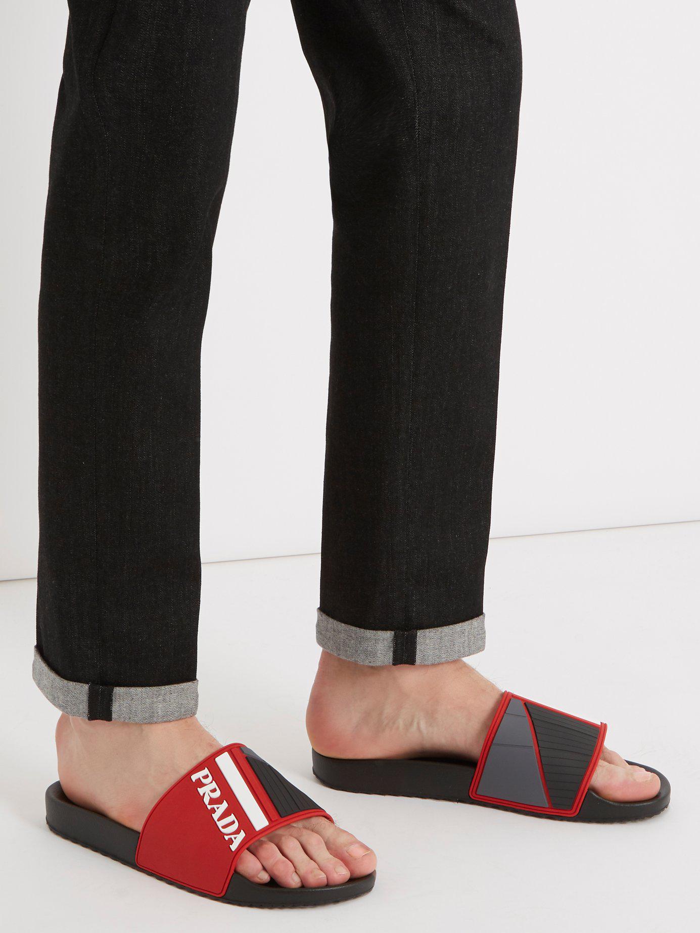 prada slides men's sale