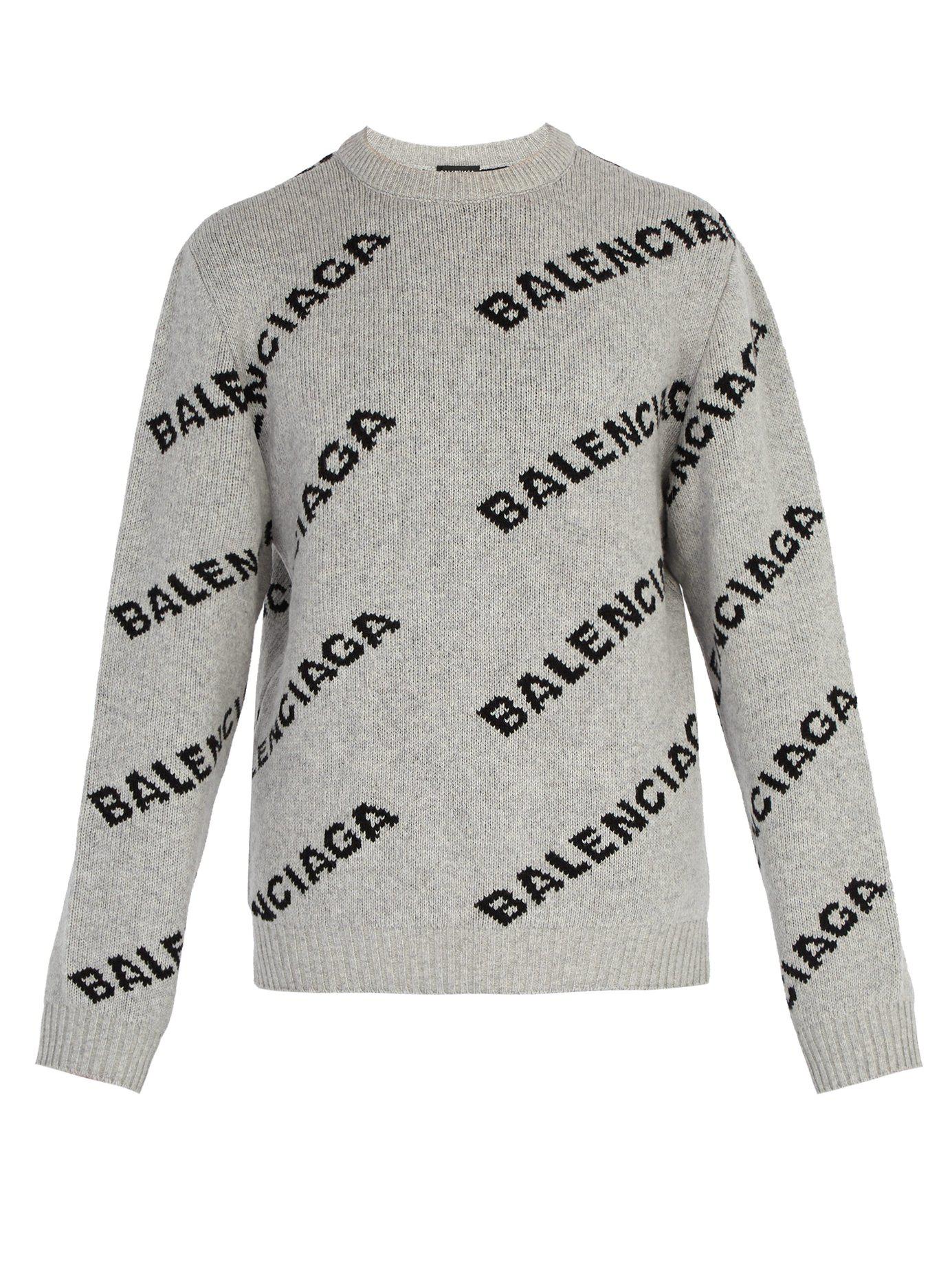 balenciaga gray sweater