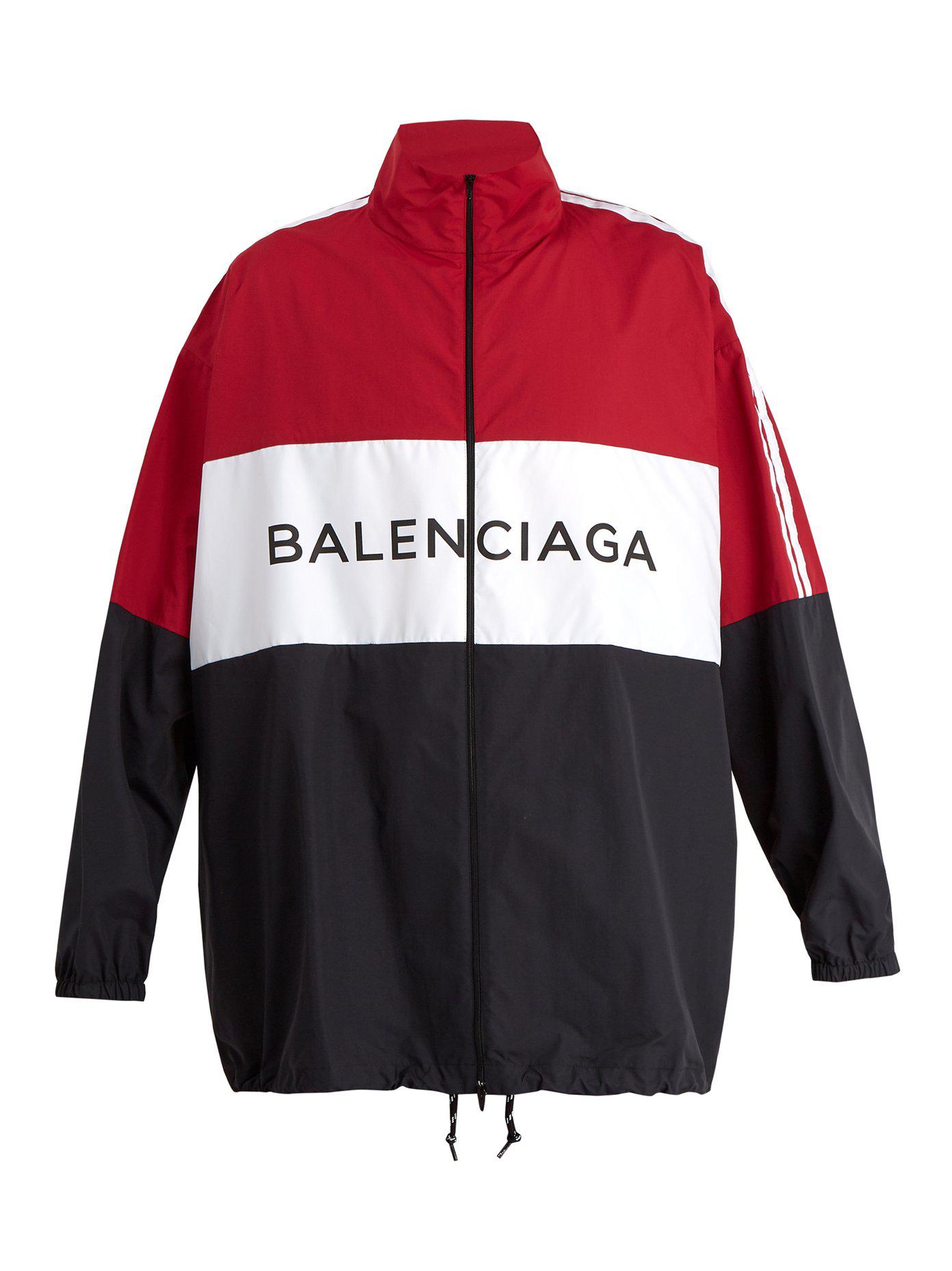 Balenciaga Synthetic High-neck Logo-print Jacket for Men | Lyst Canada