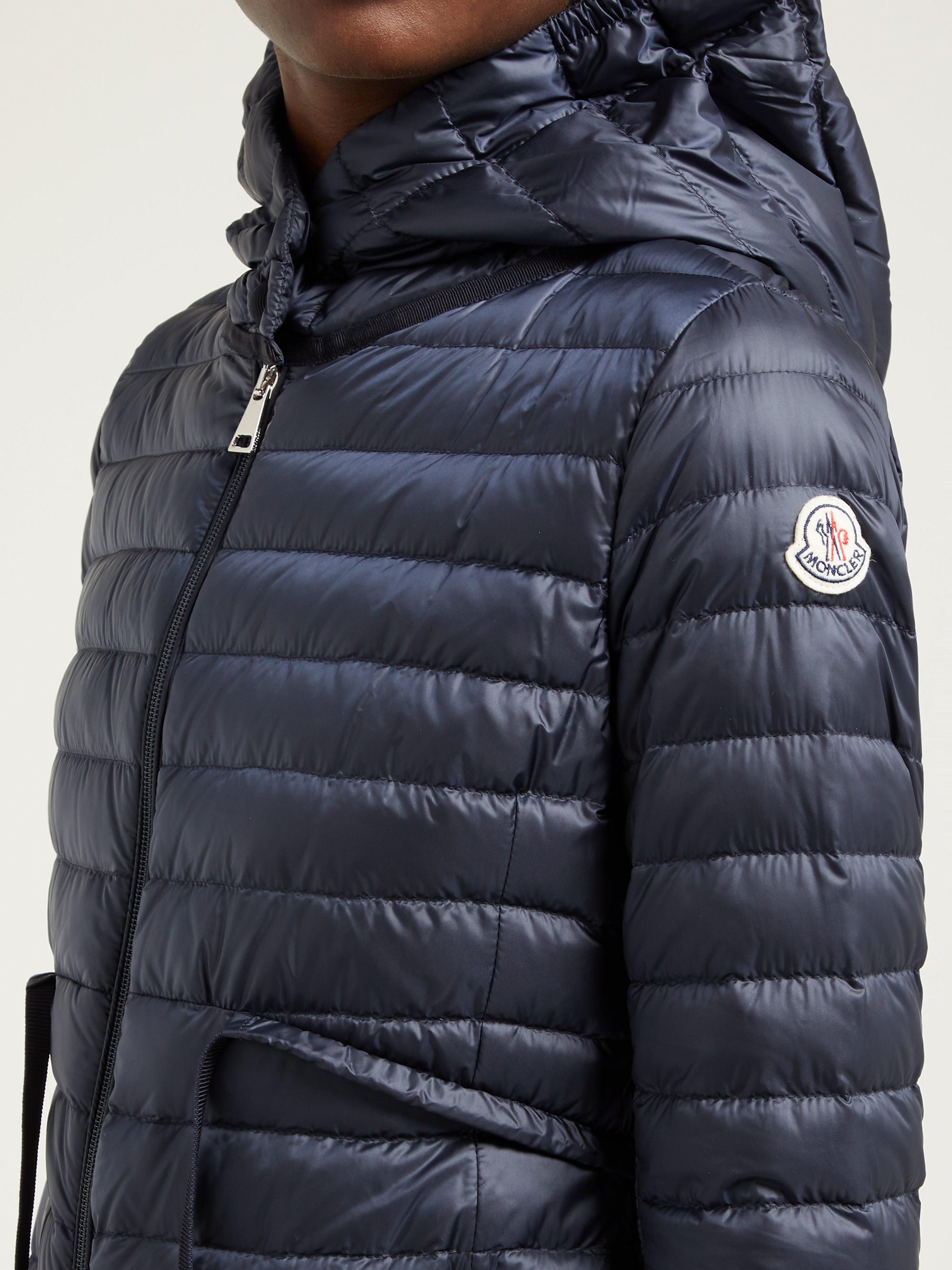 Moncler Synthetic Barbel Padded Coat in Navy (Blue) - Lyst