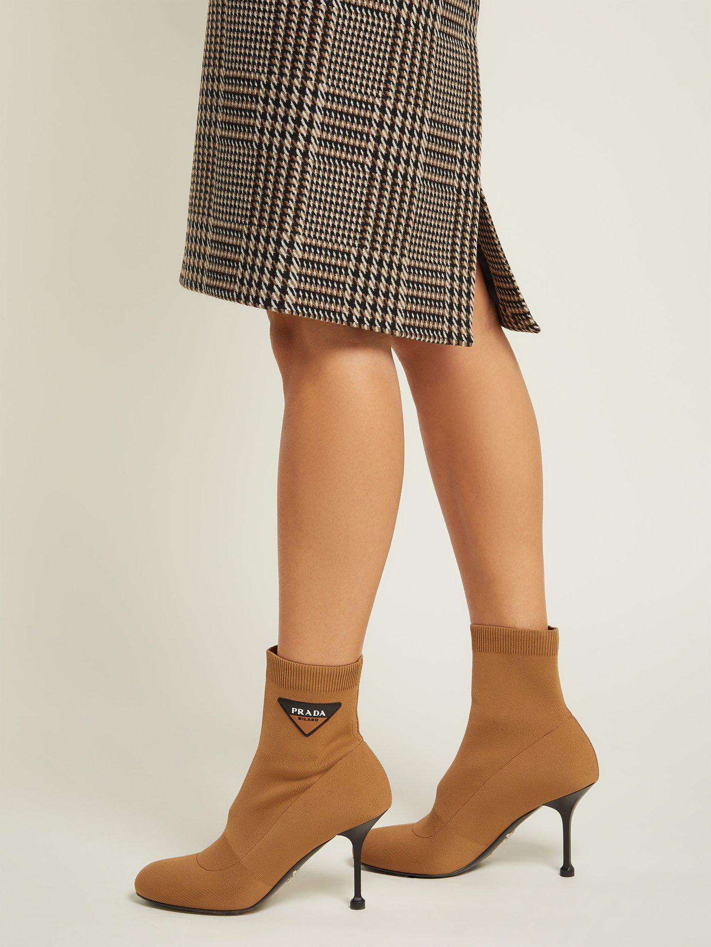prada stretch bootie