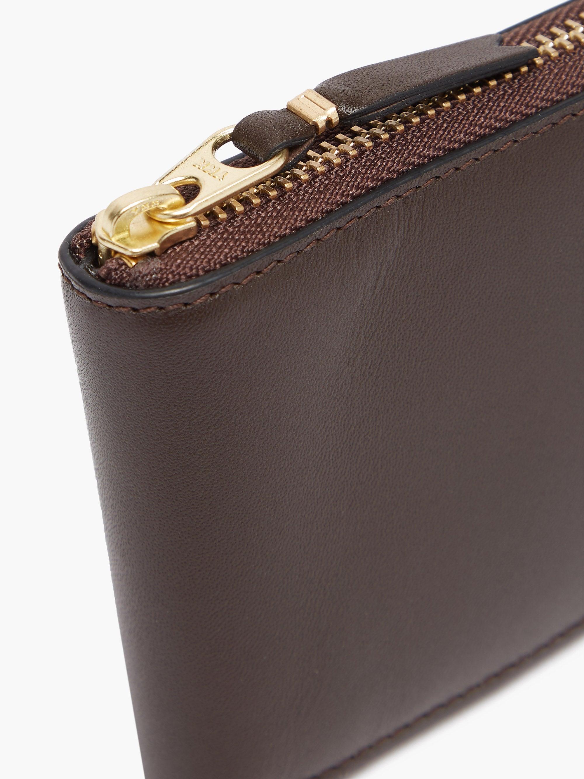 Comme des Garçons Ziparound Leather Bifold Wallet in Brown for Men Lyst