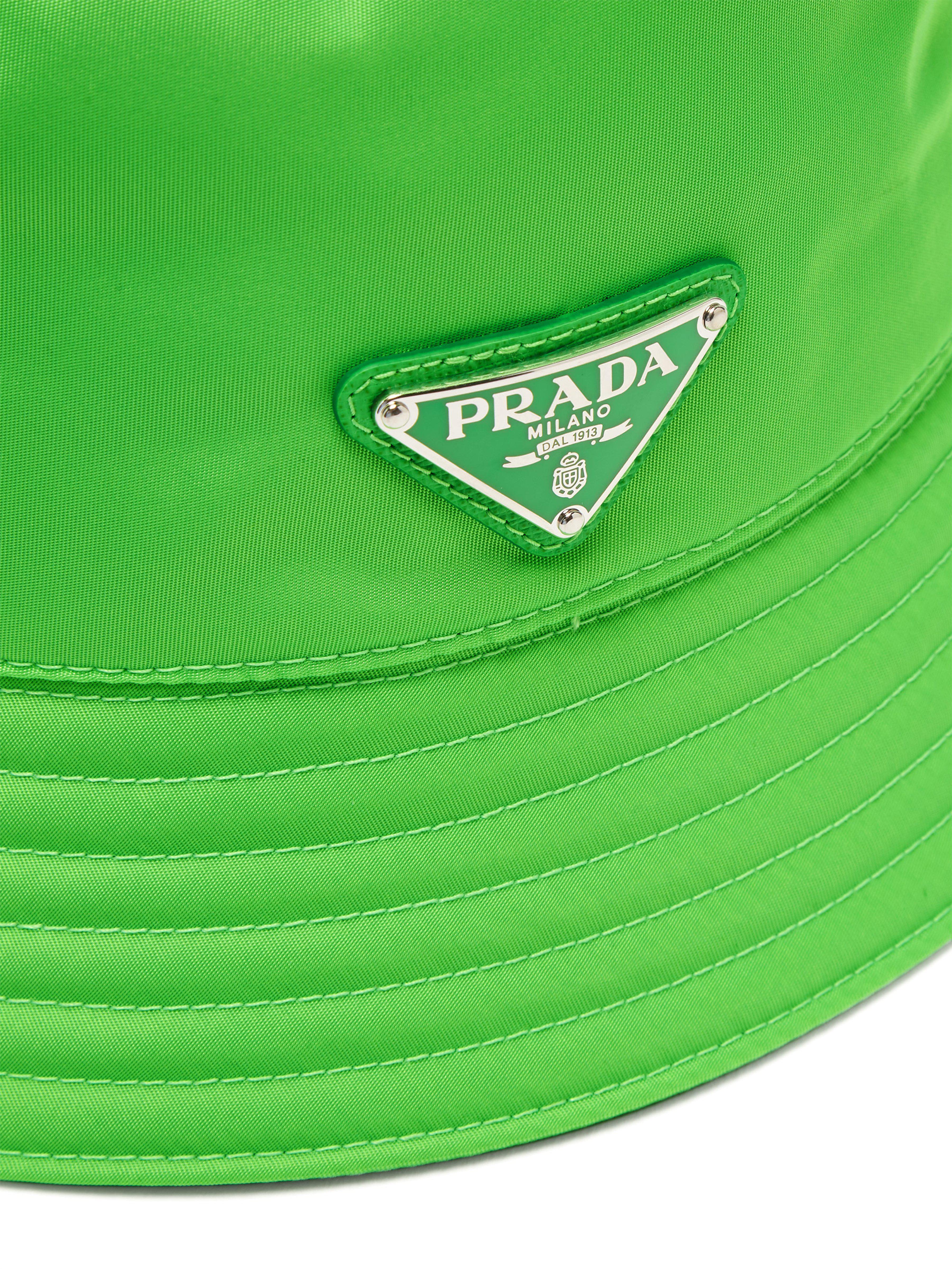 prada bucket hat green