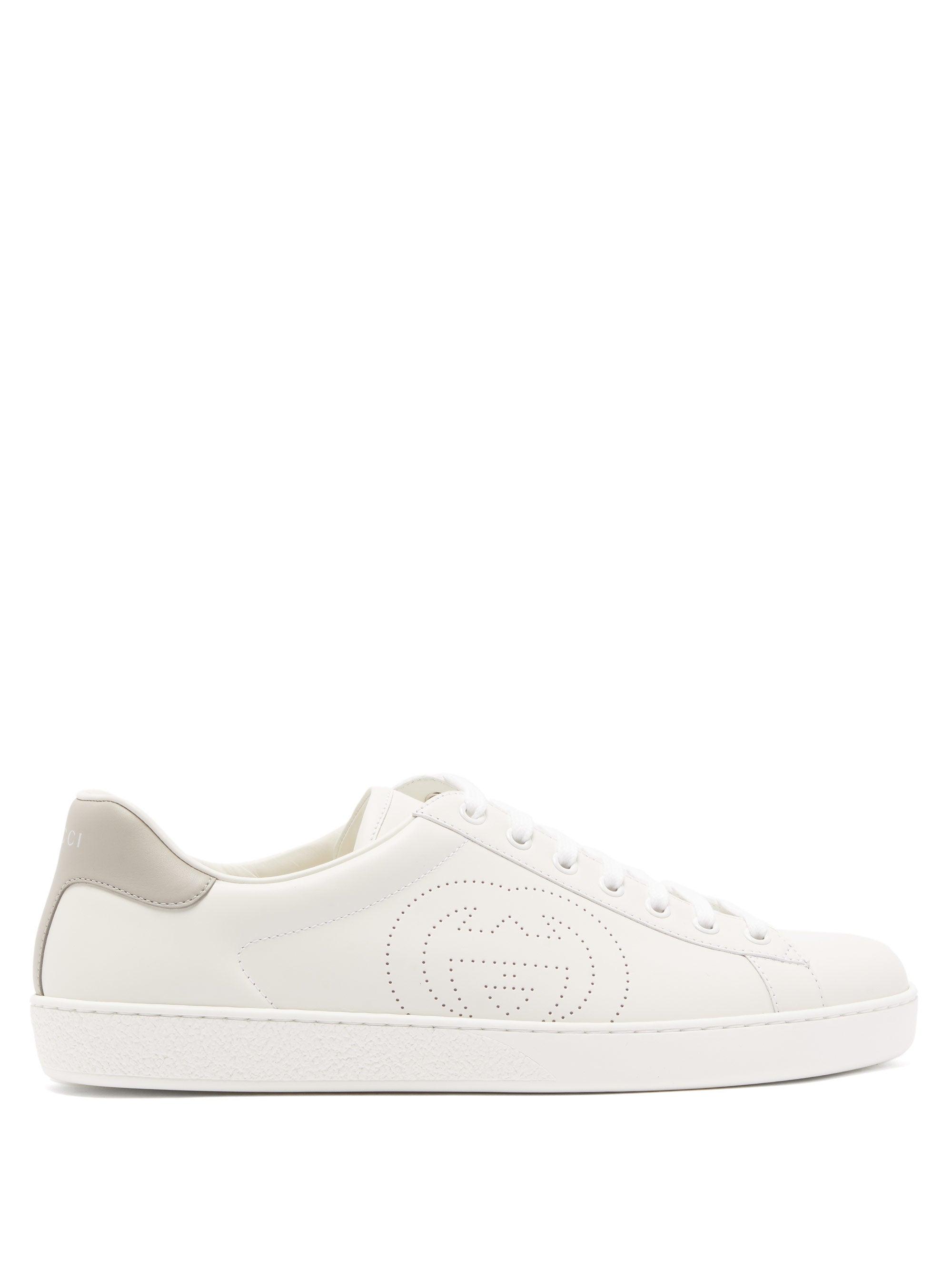 gucci ace perforated sneaker