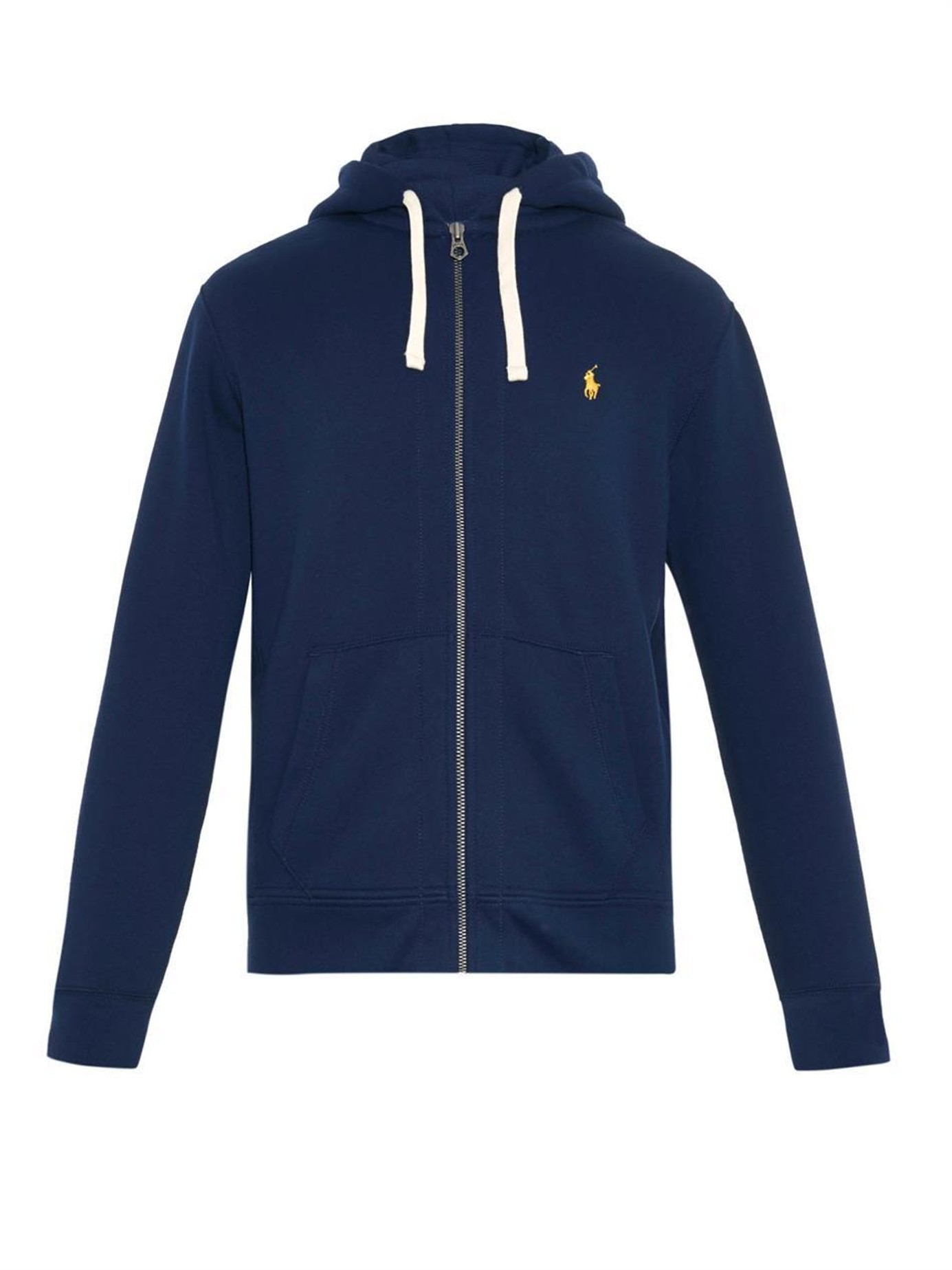 Polo Ralph Lauren Cotton Zip-up Hooded Sweatshirt in Navy (Blue) for Men -  Lyst