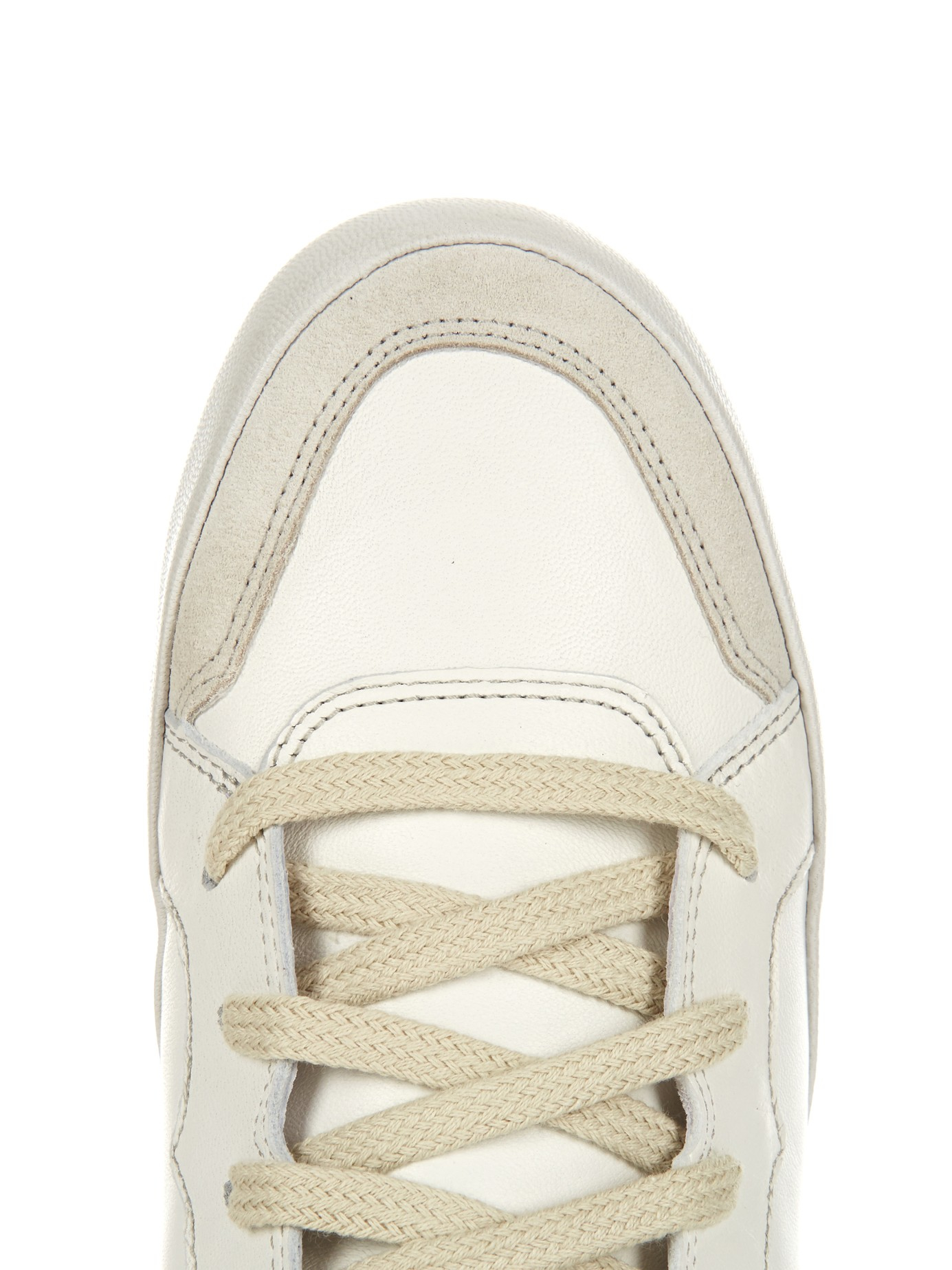 Isabel Marant Leather Étoile 'bessy' Hi-top Sneakers in White (Natural ...