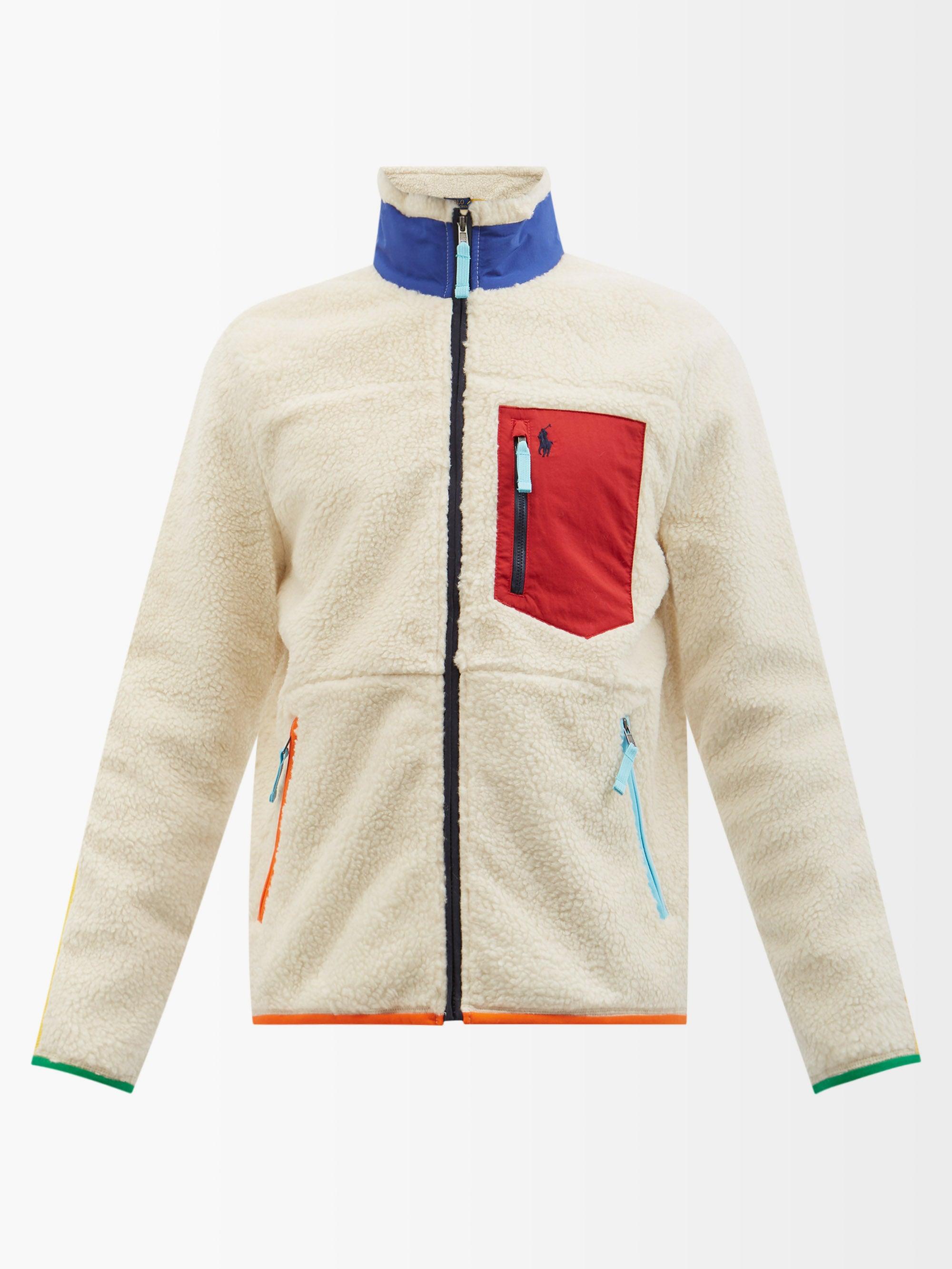 Polo Ralph Lauren Colour-blocked Fleece Jacket for Men | Lyst