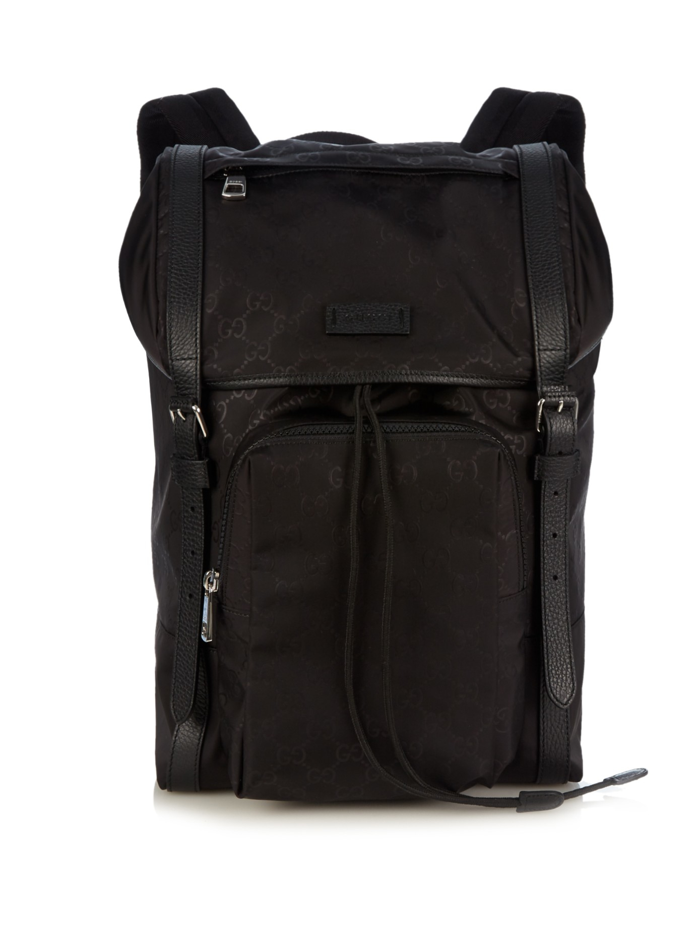 Lyst Gucci Gg Debossed Nylon Bag in Black for Men