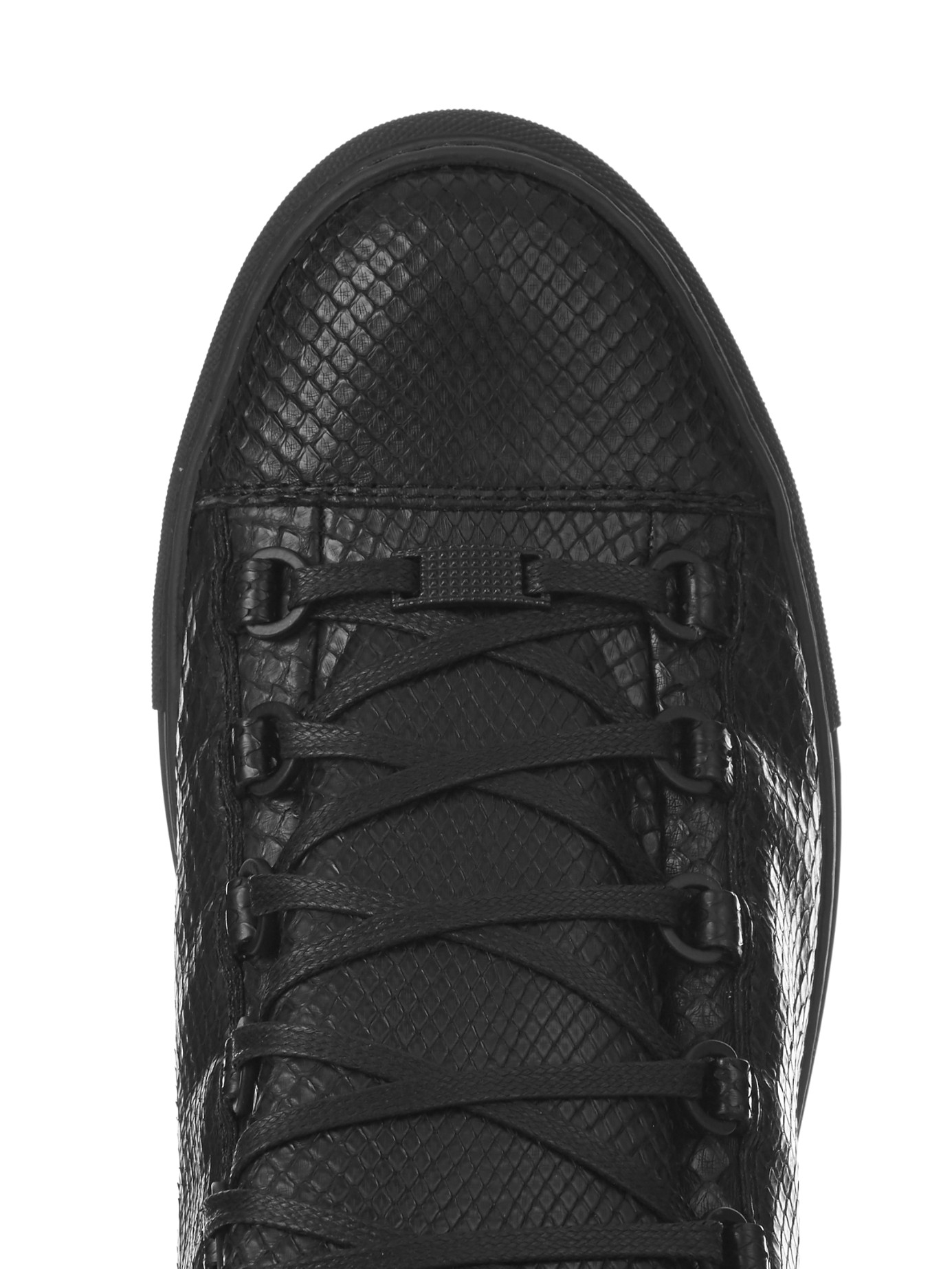 Balenciaga Arena Python High-Top Sneakers in Black for Men | Lyst