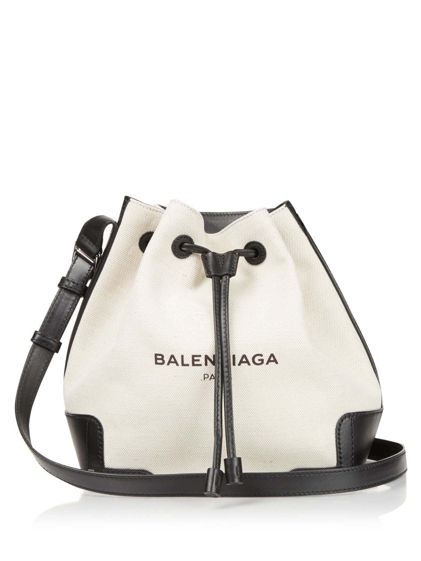 Canvas And Leather Bucket Bag | Lyst Australia