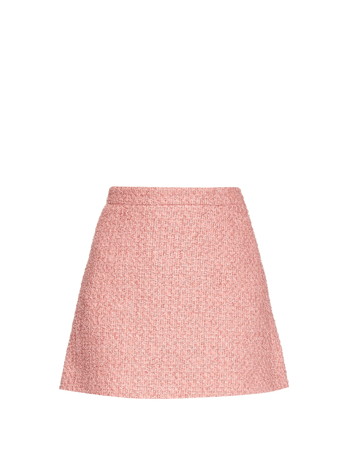 Lyst - Gucci Tweed A-line Mini Skirt in Pink